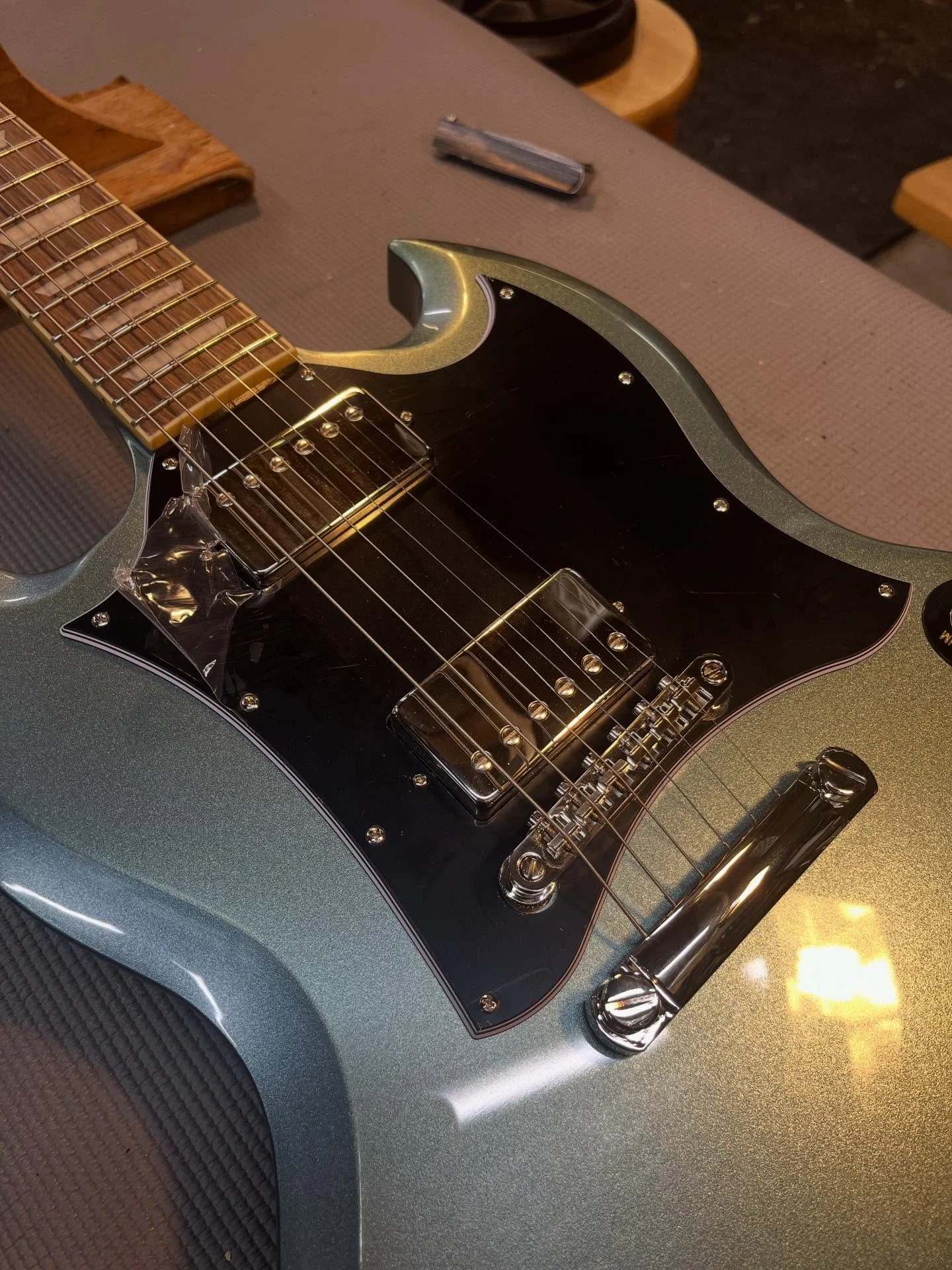 I love pulling this nasty shipping plastic off.