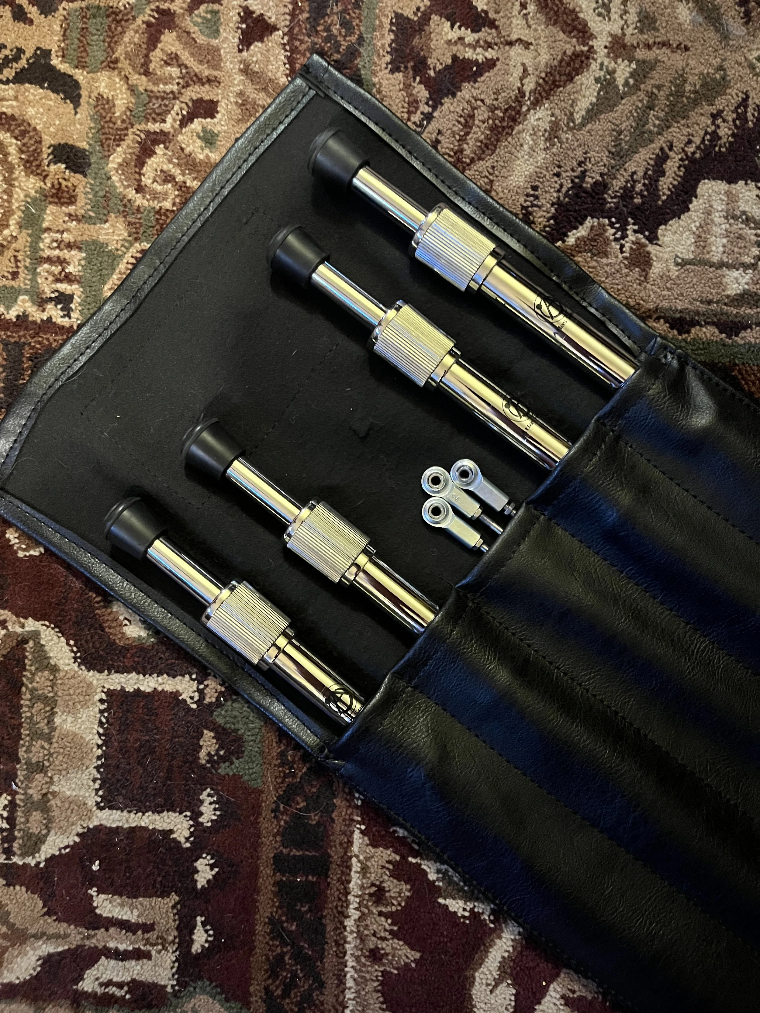Emmons Resound'65 S10 Pedal Steel legs and wires in storage sleeve.