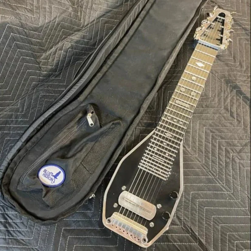 This Clinesmith Cast Aluminum Joaquin 8-String Lap Steel sold for full price in only two days on Two Moons' Reverb site.