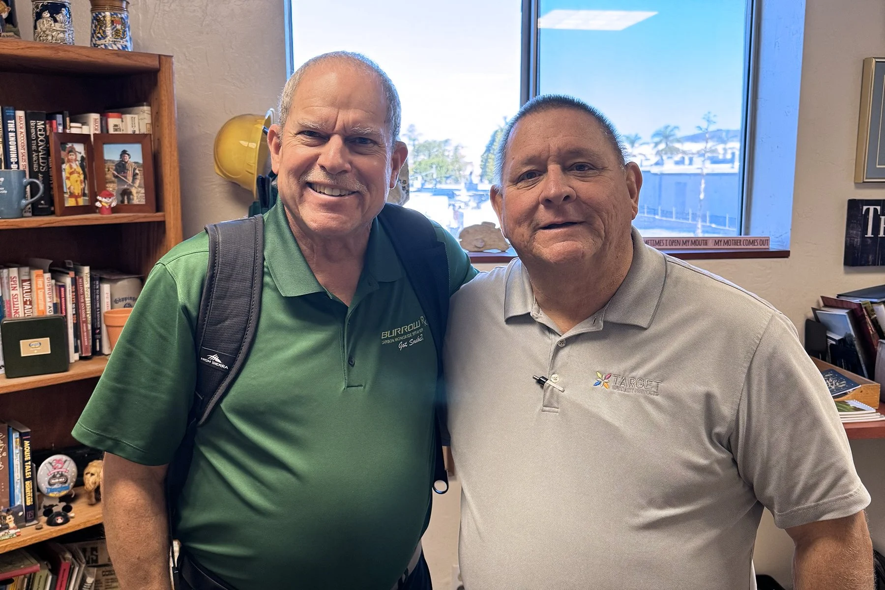 Art Guzman with Burrow X and Lee Wozniak with Target Specialty Products