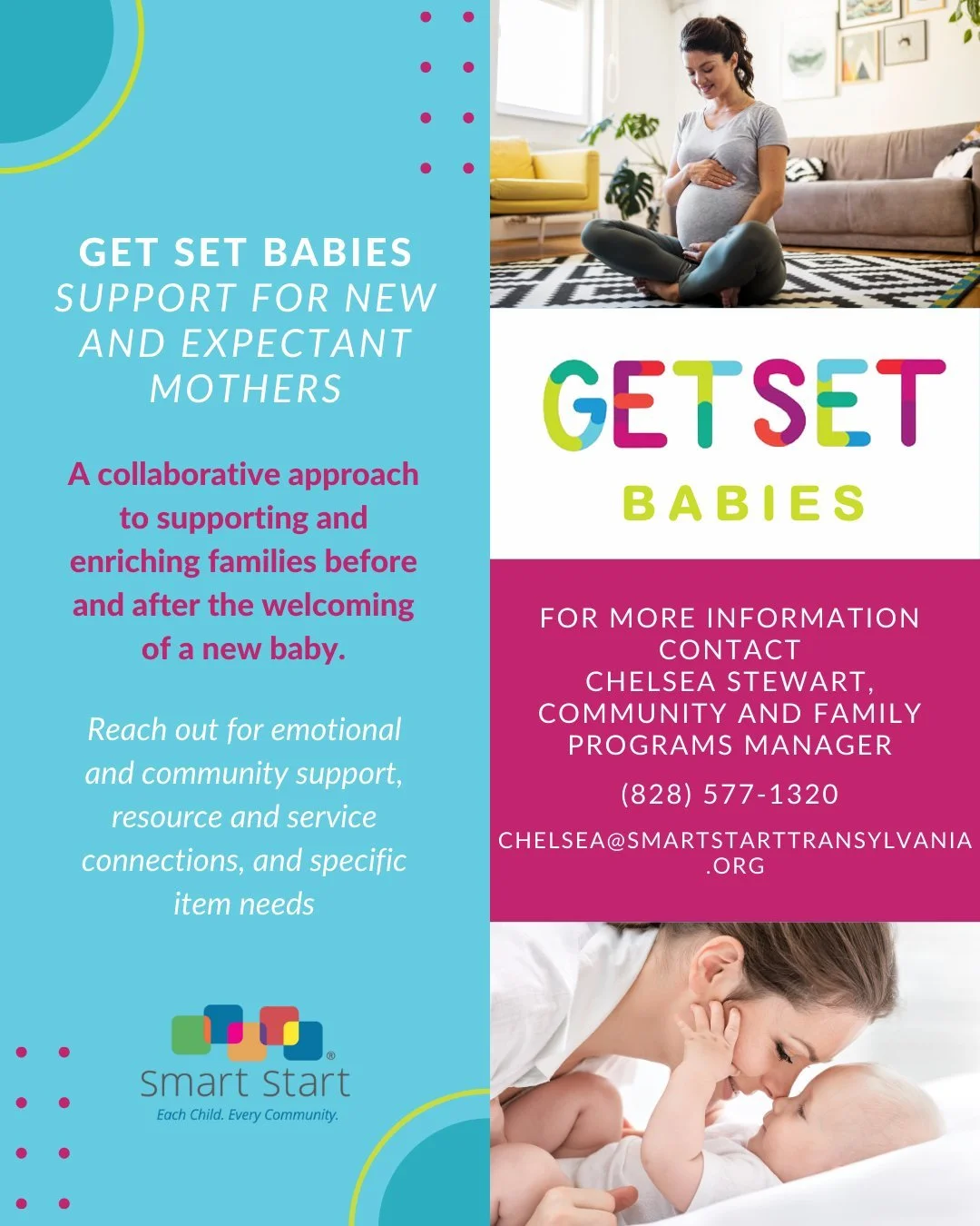 SSTC&rsquo;s GetSet Babies network is a collaborative approach to supporting and enriching families before and after the welcoming of a new baby. We are here to offer community support to new and expectant mothers as you take the first steps toward a