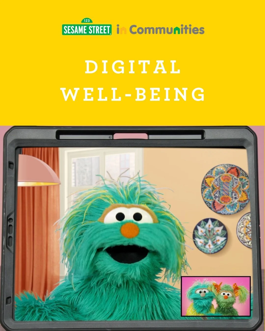 Our friends @sesamestreetincommunities  have developed new resources to support digital well-being and help families learn, play, and feel closer to one another in a digital world. Find the new resources here: sesame.org/digitalwellbeing #DigitalWell