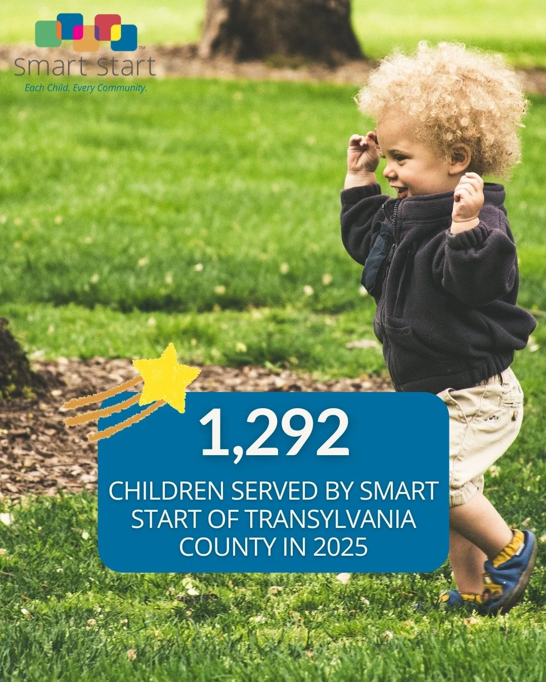 ⭐️ 1,292 children were served by Smart Start of Transylvania County in the 2025 fiscal year. ⭐️

See some of the ways that our organization has impacted the lives of young children, families, and educators in our community this past year by viewing o