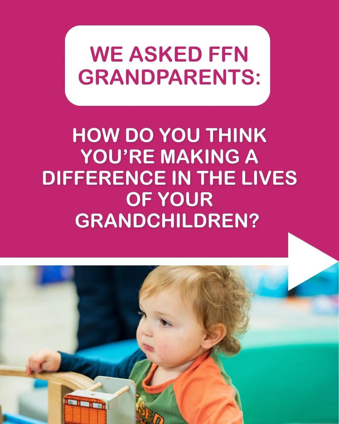 Many of the caregivers in our local FFN network are dedicated grandparents who work tirelessly to provide their grandchildren with a supportive and enriching early education! 🧠🩷

We asked some of our FFN grandparents how they think they're making a
