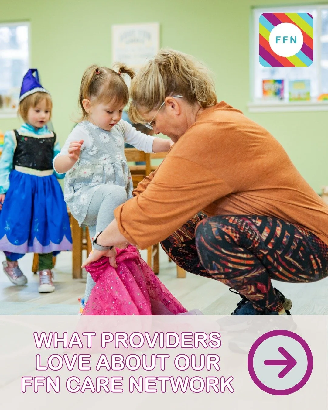 Community, resources, and connection! 🤝✏️💛 These are some of the biggest advantages of being a part of our local FFN network according to home-based providers that we talked to. 

See what local caregivers love about the Transylvania County FFN net