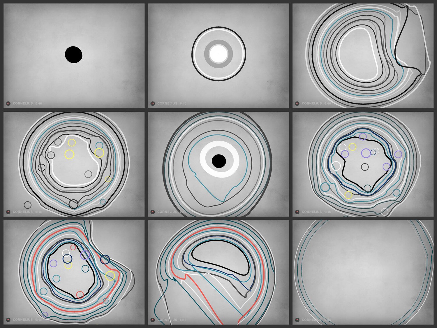 Opening
Interactive digital video, 2012
Nine screenshots through a 7-minute experience. Audio remix of Philip Glass's Opening by Cornelius