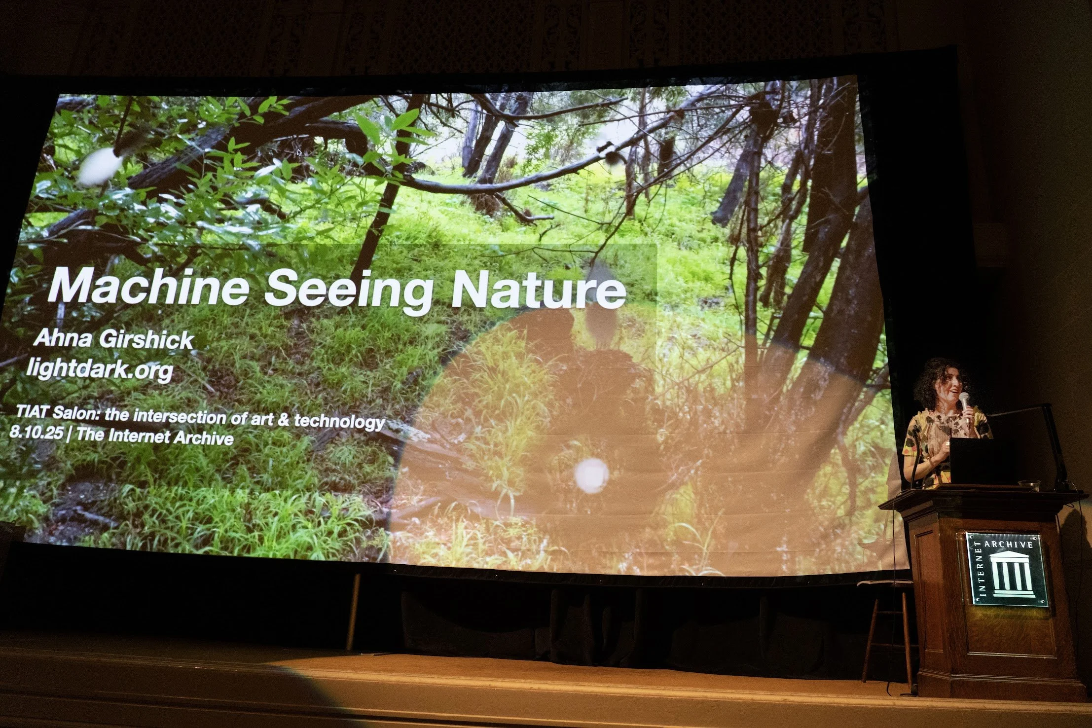 Sharing my work at The Intersection of Art and Tech (TIAT) at The Internet Archive