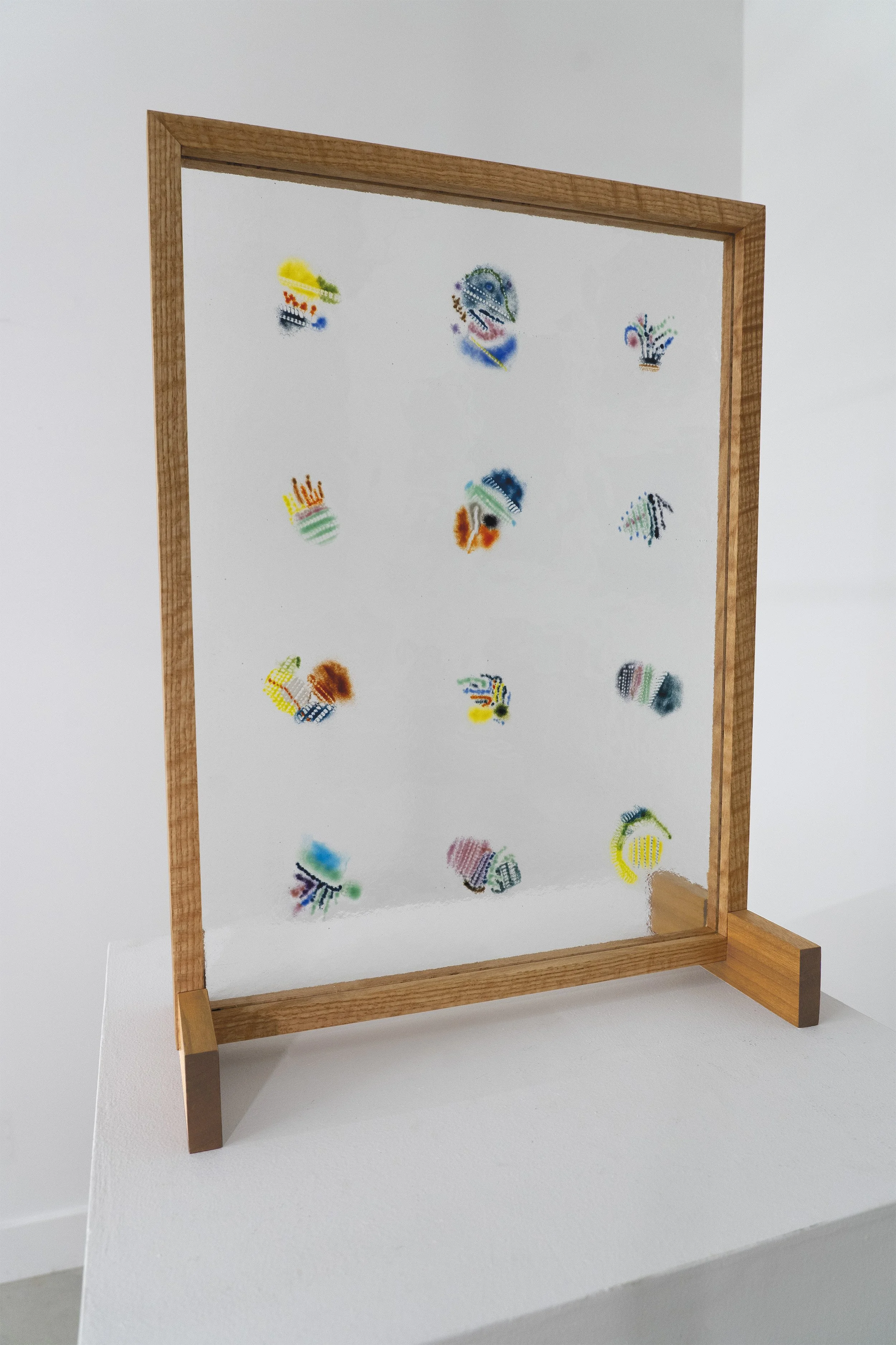 See Through Machine, XI    
Kiln-fused glass, custom machine learning software. 24” x 18”. 2025