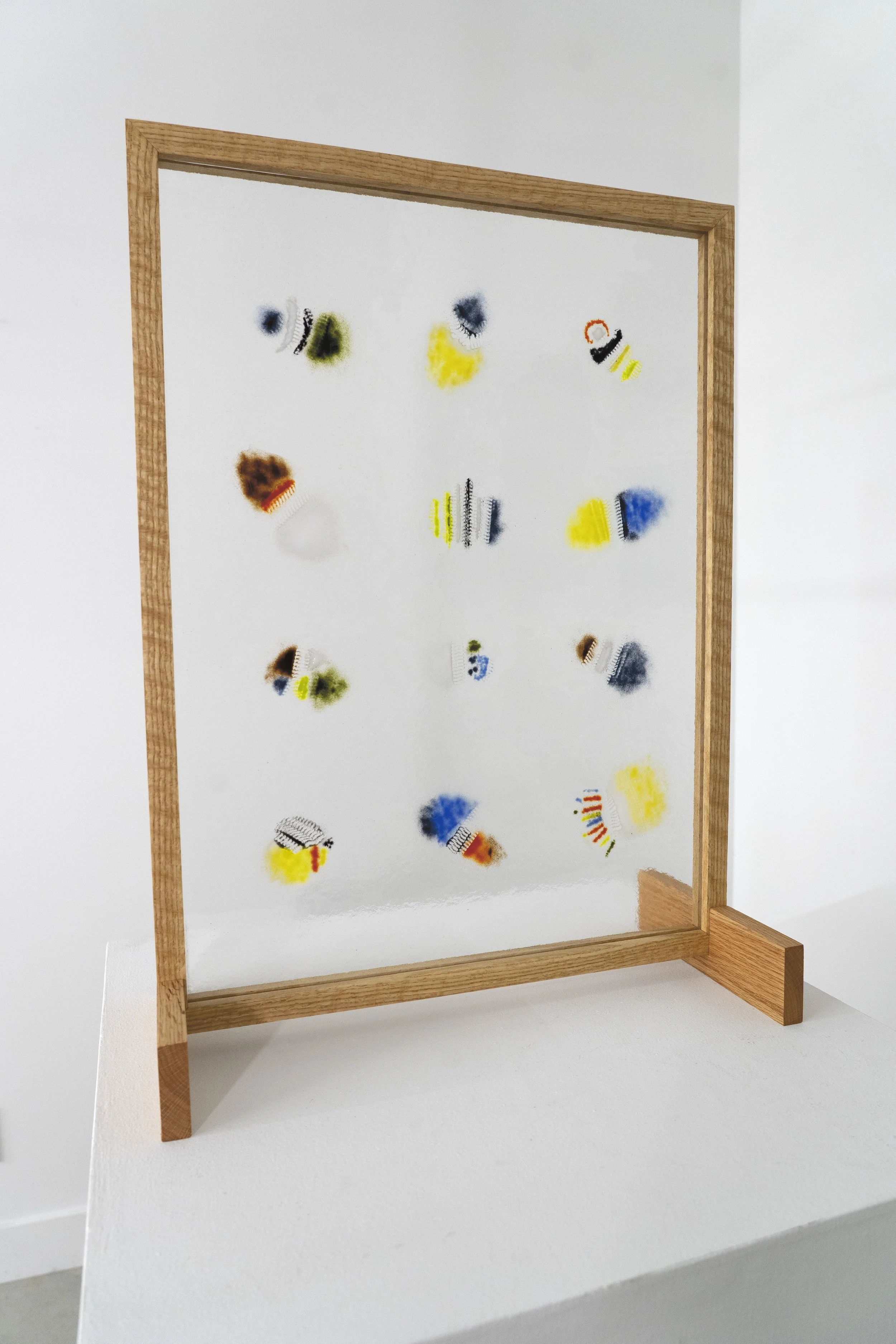 See Through Machine, X    
Kiln-fused glass, custom machine learning software. 24” x 18”. 2025