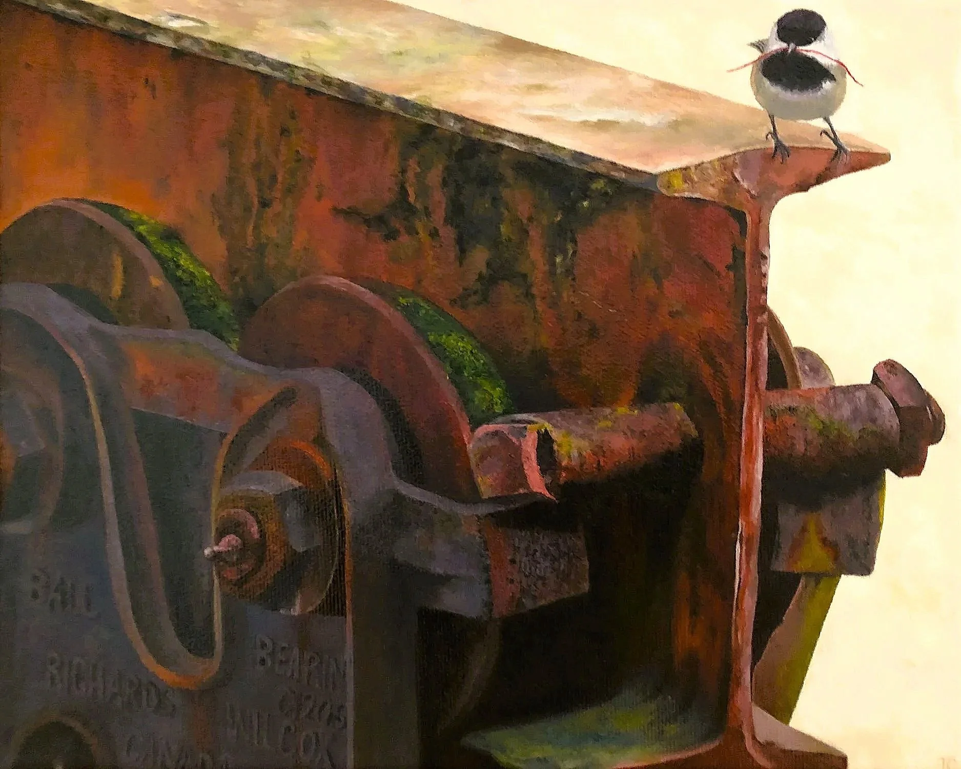 INDUSTRIOUS. 8 x 10 in, oil on canvas, 2026