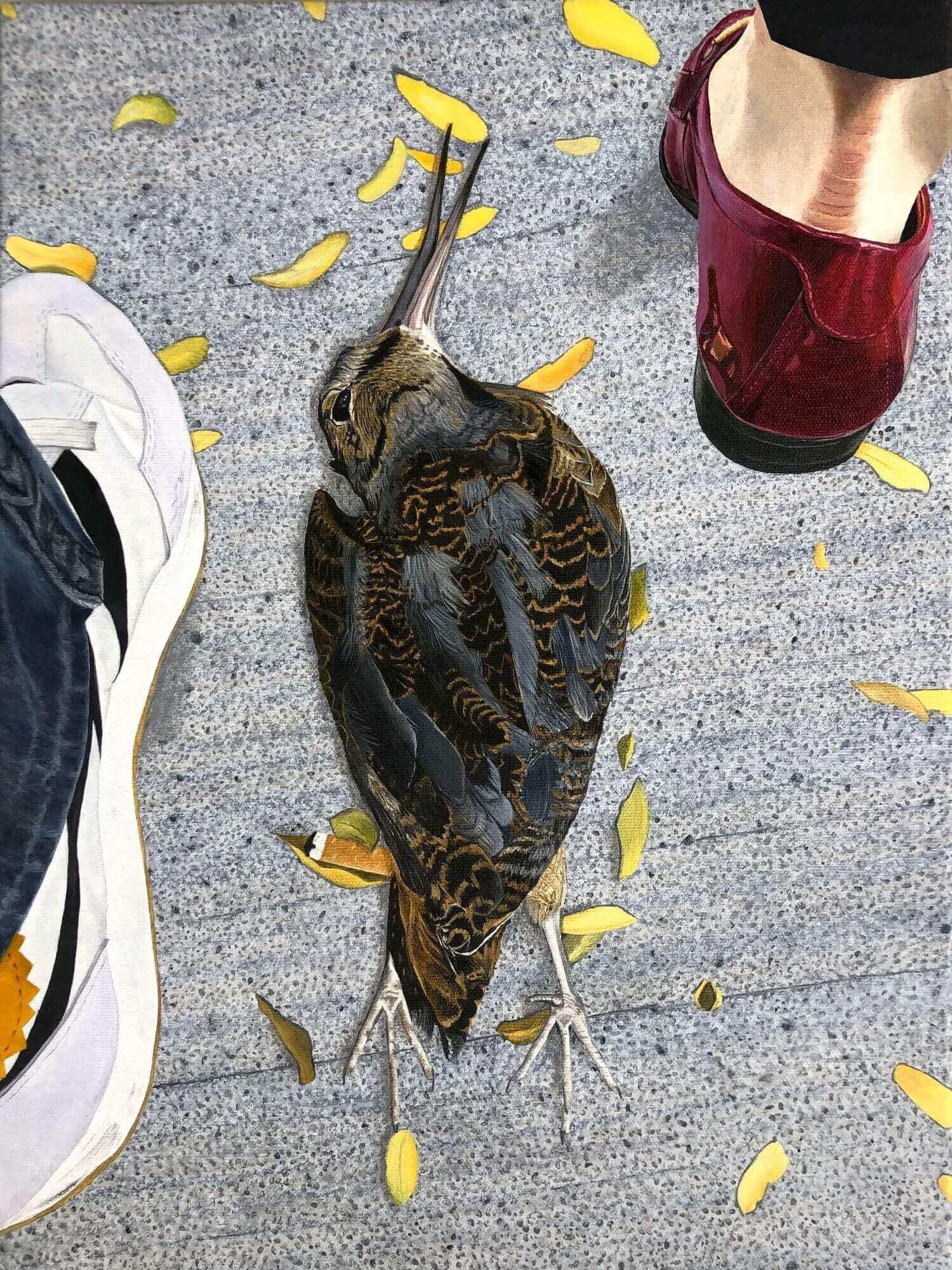 PASSING. 12 x 16 in, oil on canvas, 2026