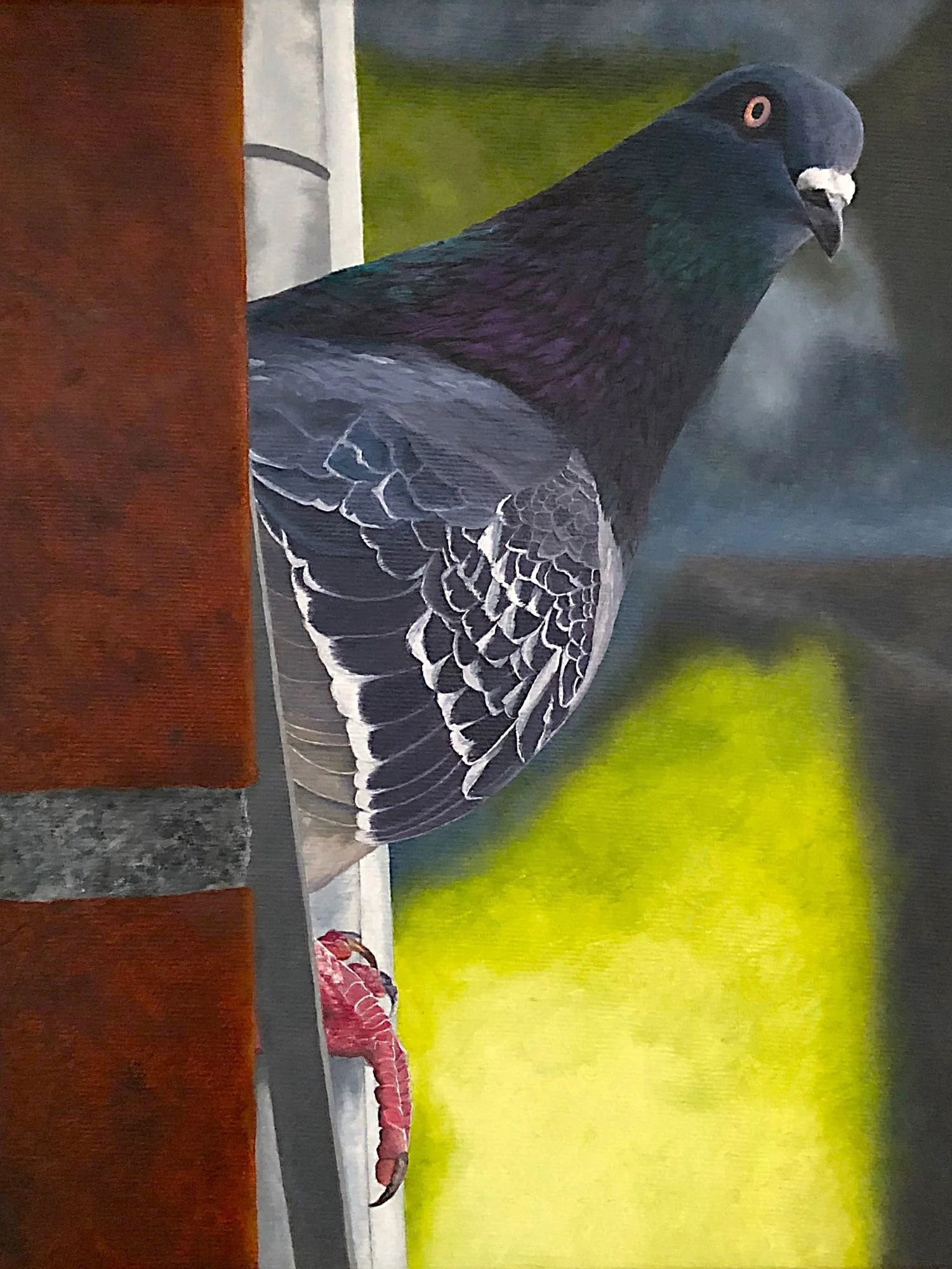 LEDGIBILITY. 10 x 8 in, oil on canvas, 2026