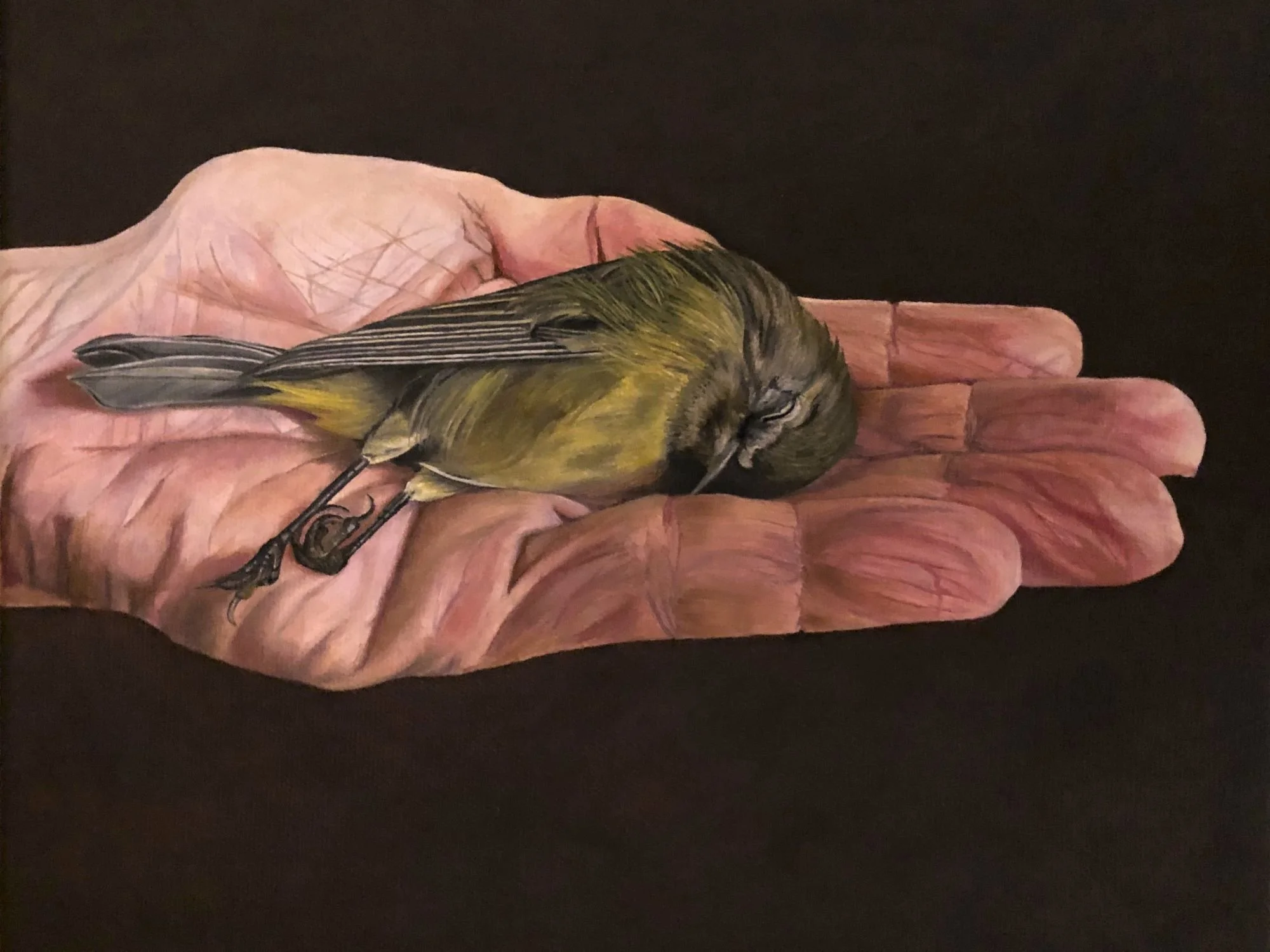 HEAVY HAND. 10 x 8 in, oil on canvas, 2026