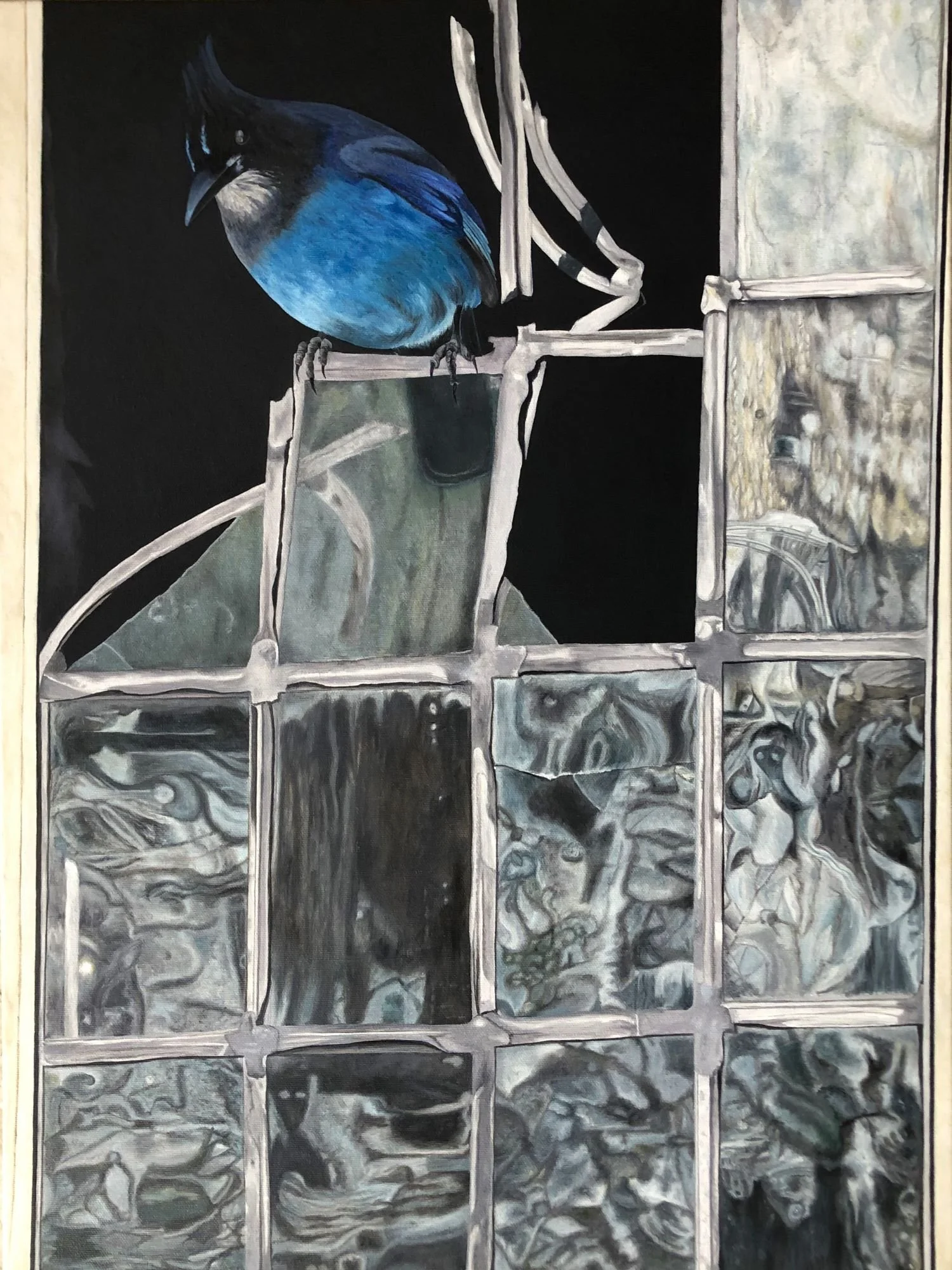 LIFE IN RUINS. 18 x 24 in, oil on canvas, 2025