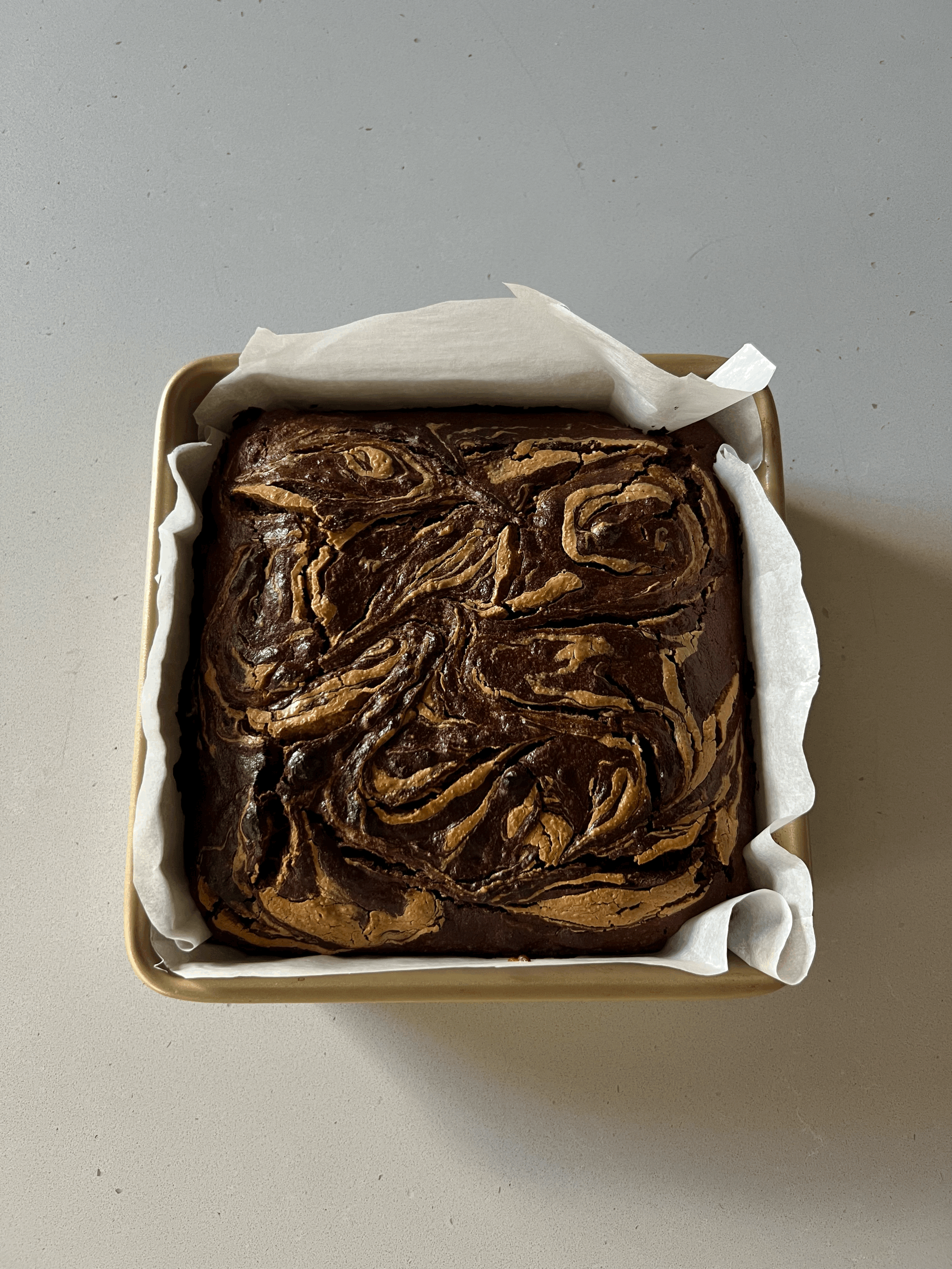 Peanut Butter Banana Fudgy Brownies
