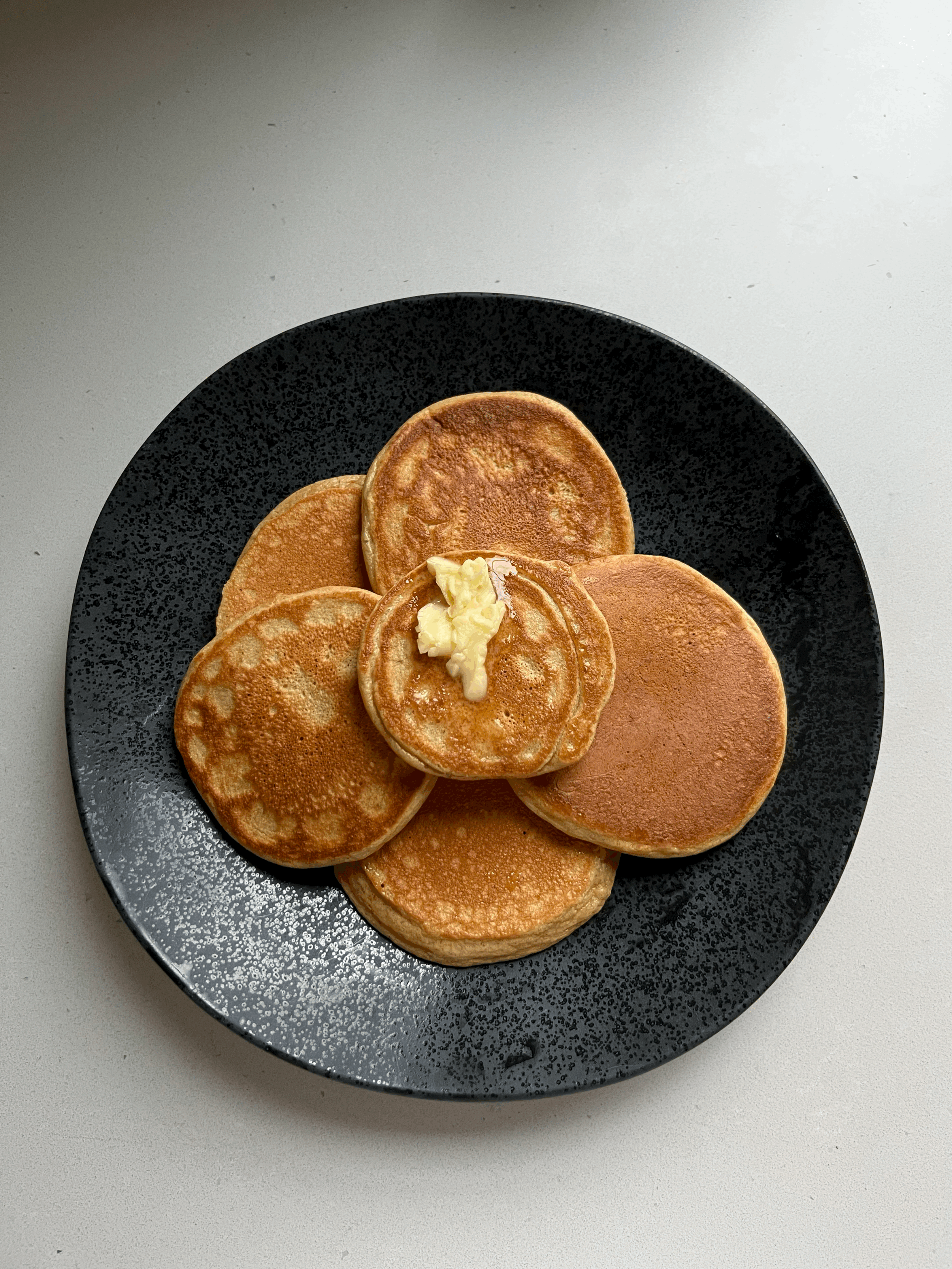 High-Protein Oat Flour Pancakes