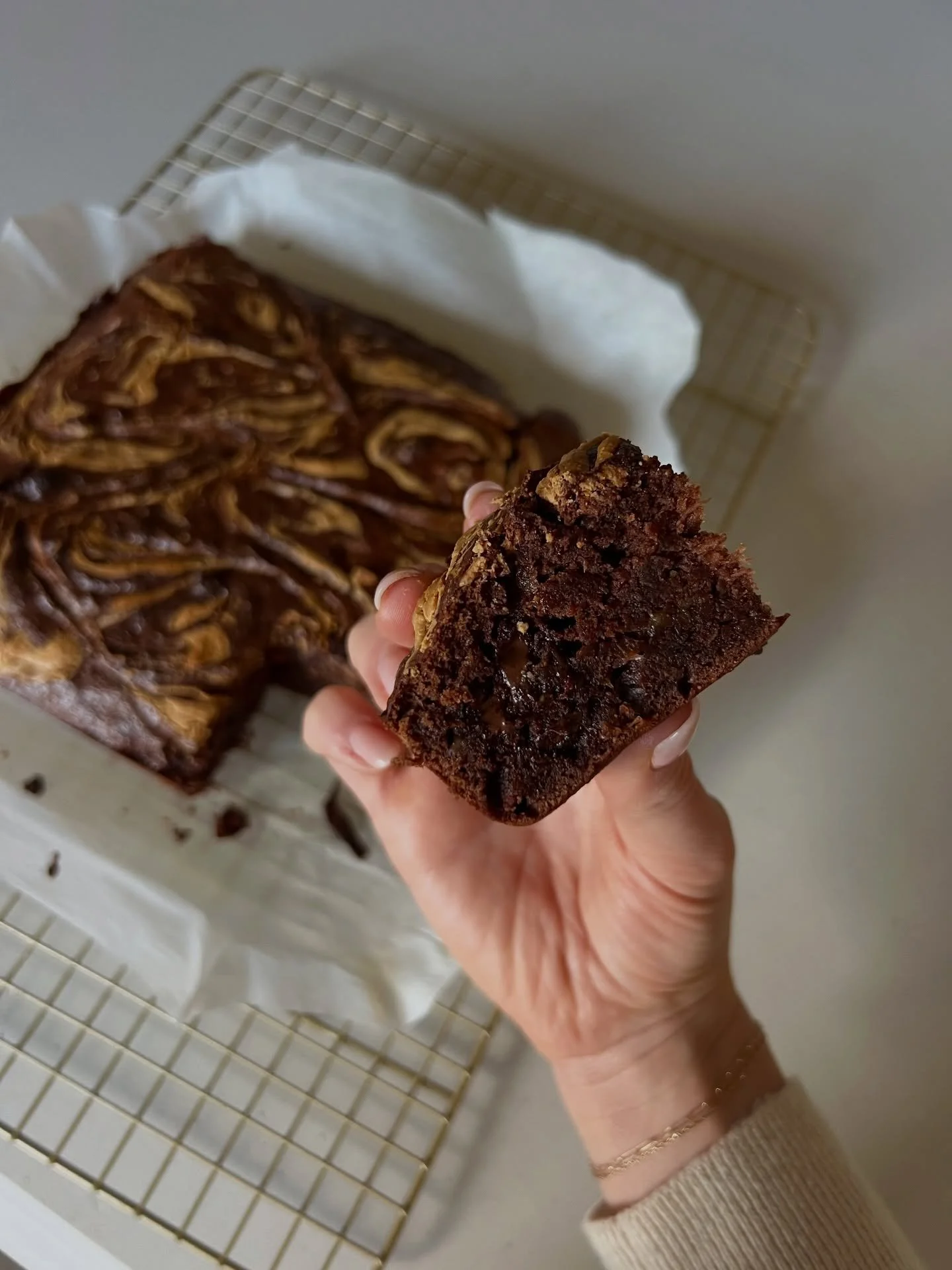 Peanut Butter Banana Fudgy Brownies gluten-free, dairy-free, refined sugar&ndash;free, blood sugar&ndash;balanced, gut-friendly

a good brownie should be soft, fudgy, and chocolatey. these peanut butter banana brownies use whole-food ingredients to s