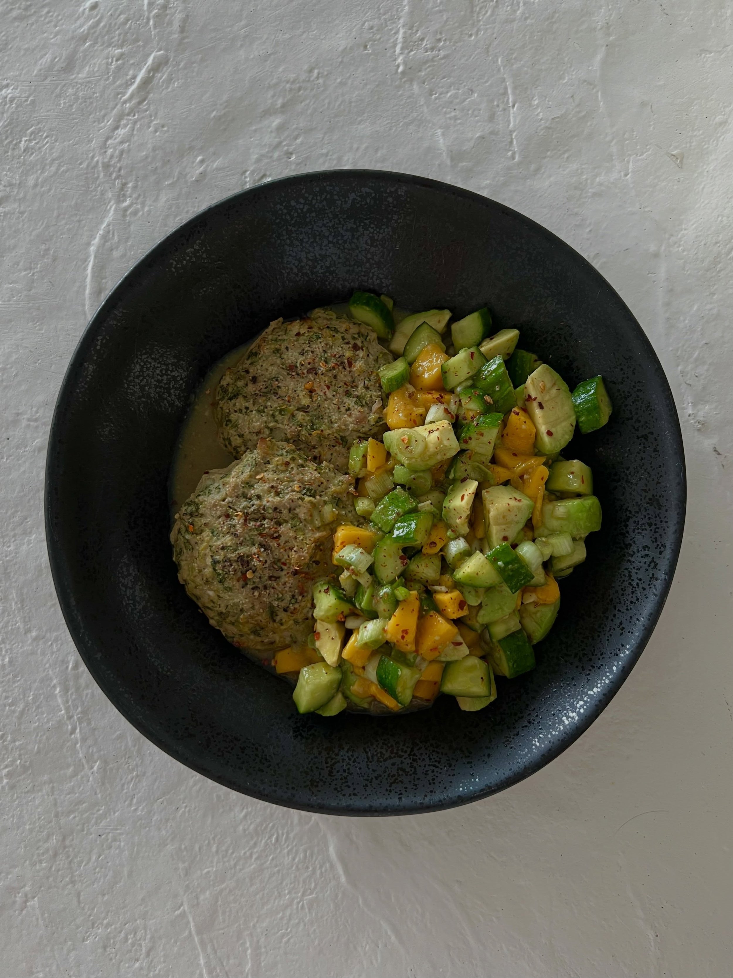 if you&rsquo;re bored of plain turkey burgers&hellip; make these thai-inspired turkey burgers immediately

so much flavour from the fresh herbs, garlic, ginger, lemongrass, lime, and thai basil while still being high-protein, gluten-free, dairy-free,