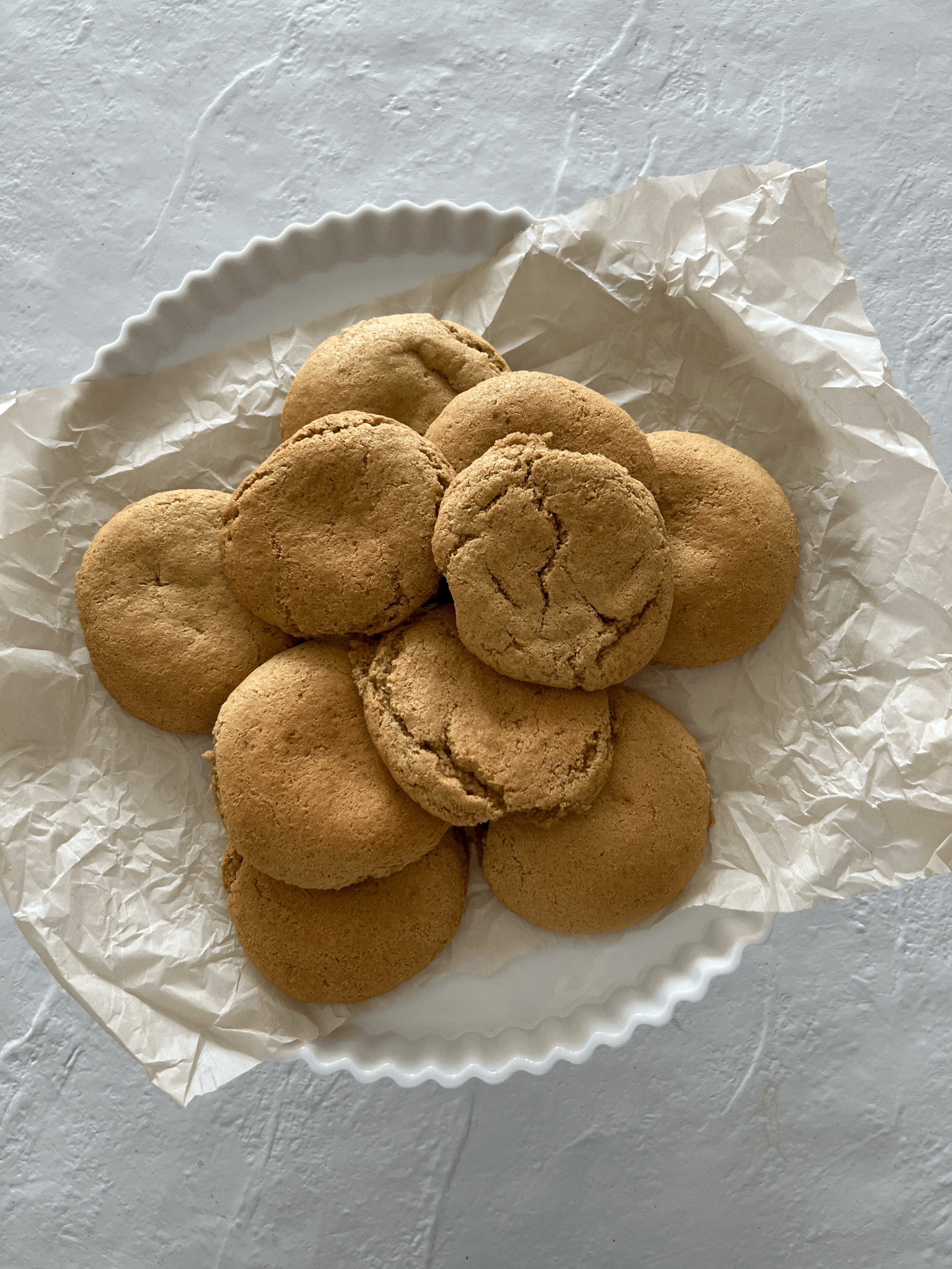 Chewy Peanut Butter Coconut Protein Cookies