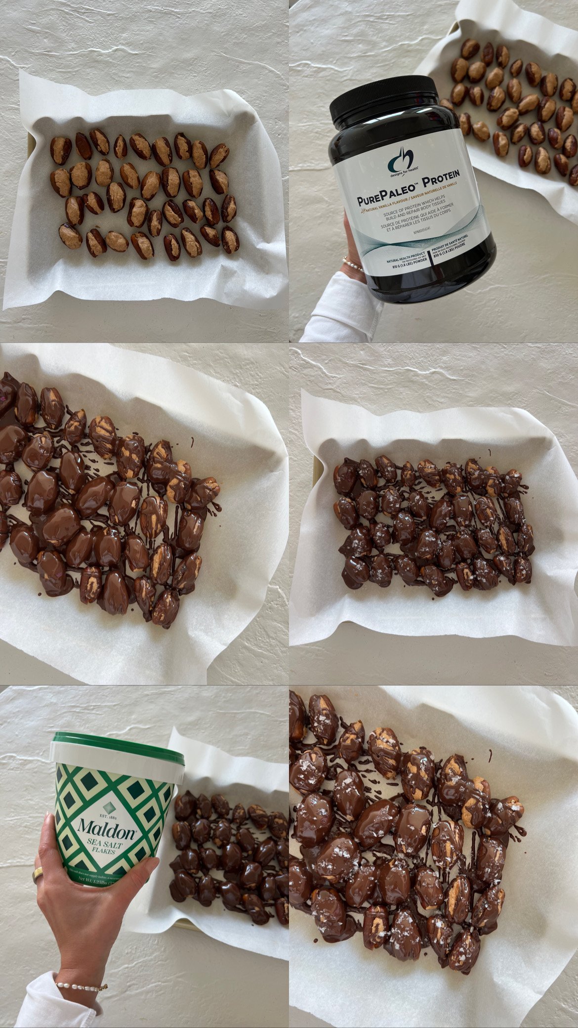 Protein Cookie Dough Stuffed Dates