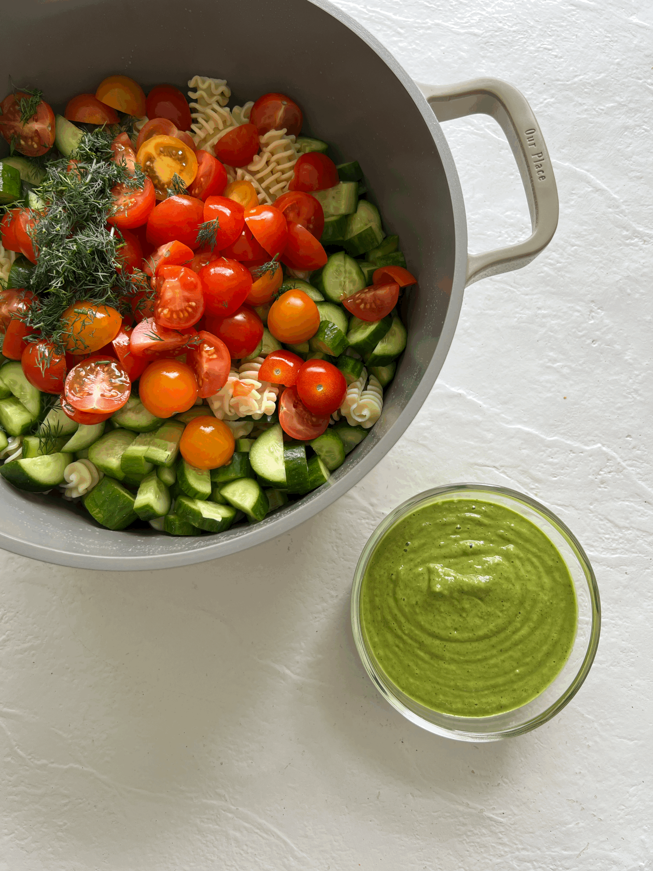 Green Goddess Sourdough Pasta Salad