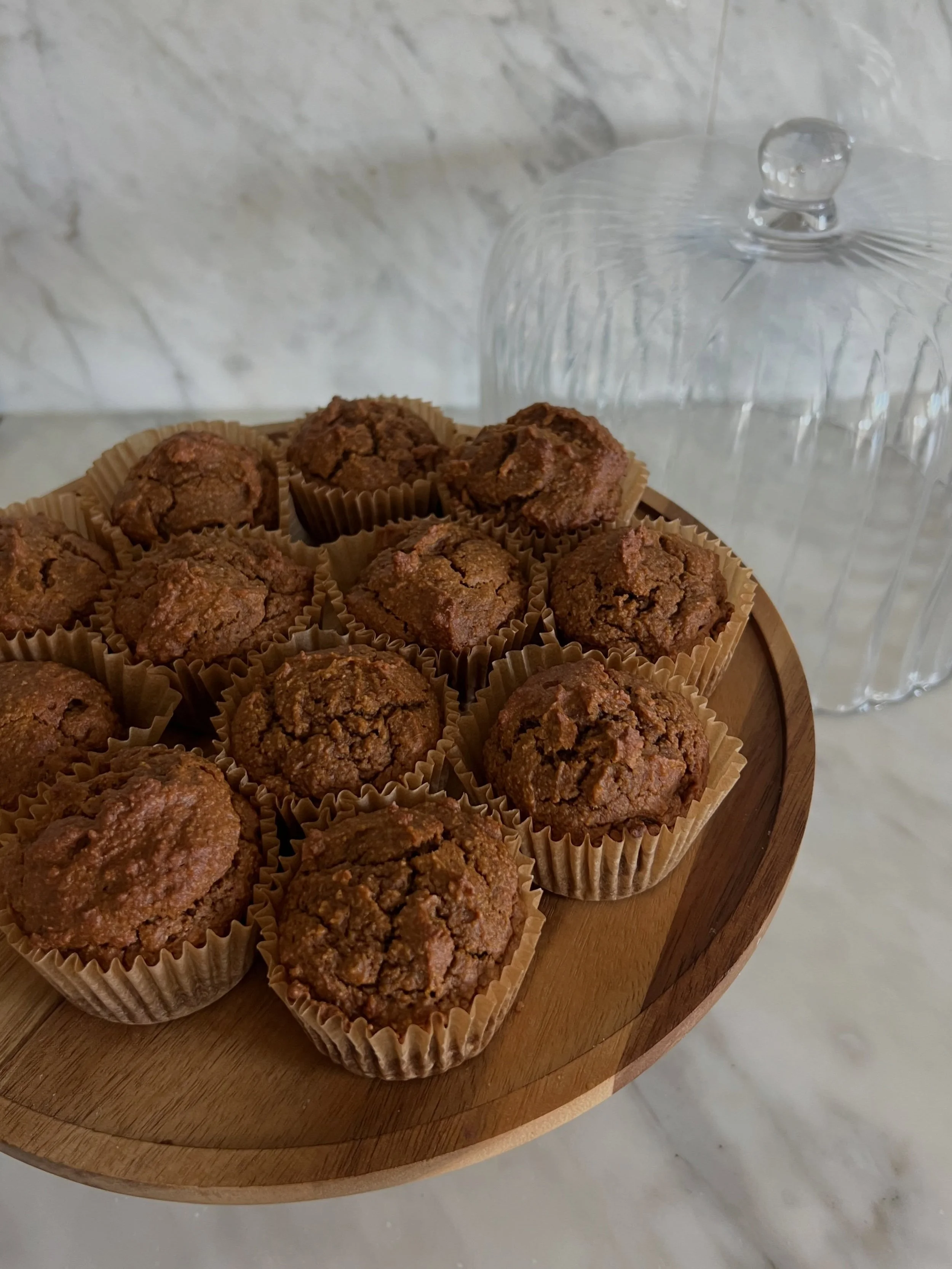 my favourite pumpkin spice muffins 🤎 

fall baking season is fully here and these muffins are one of my fav healthier snacks

they&rsquo;re soft, fluffy + unbelievably moist from real pumpkin, with warm cinnamon, maple syrup + just enough protein to