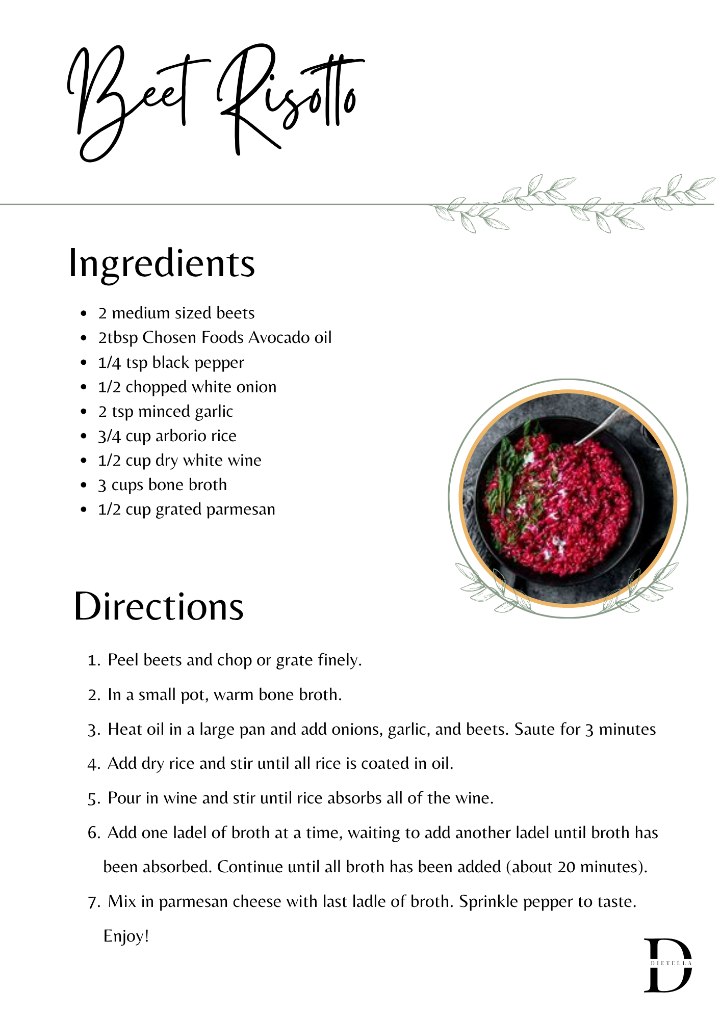 Beet Risotto