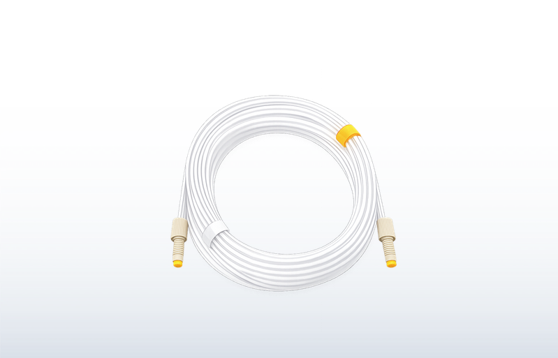272064 - Peristaltic pump tubing assembly with connectors - 2-stop, PVC, 0.64 mm ID (orange/white), 12-pk