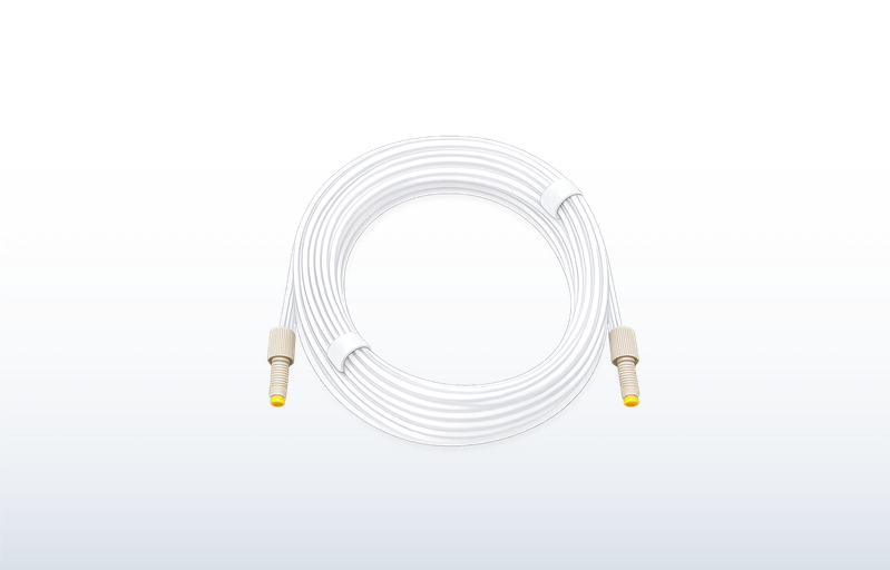 272102 - Peristaltic pump tubing assembly with connectors - 2-stop, PVC, 1.02 mm ID (white/white), 12-pk