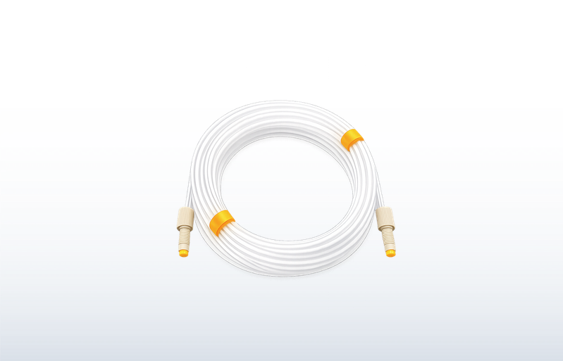 272089 - Peristaltic pump tubing assembly with connectors - 2-stop, PVC, 0.89 mm ID (orange/orange), 12-pk