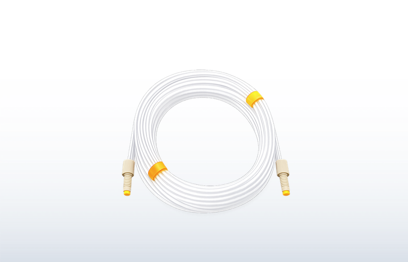 272051 - Peristaltic pump tubing assembly with connectors - 2-stop, PVC, 0.51 mm ID (orange/yellow), 12-pk