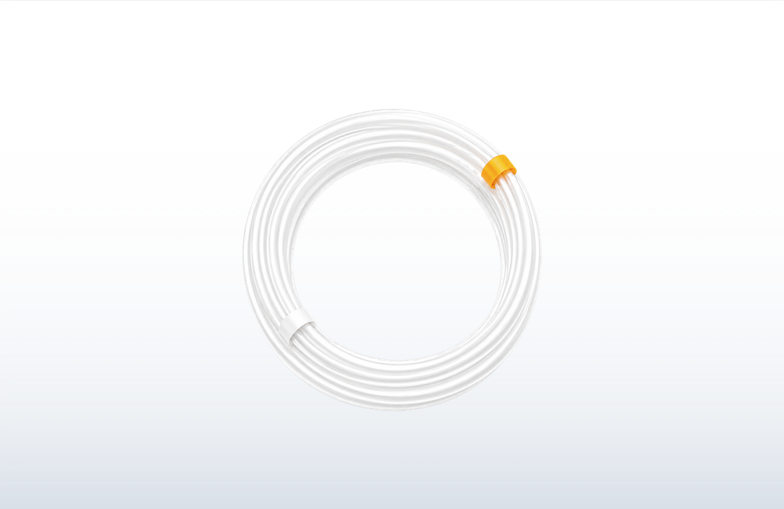 272064 - Peristaltic pump tubing assembly with connectors - 2-stop, PVC, 0.64 mm ID (orange/white), 12-pk