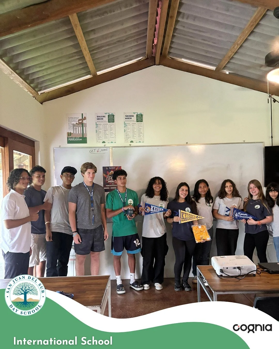 🎓Big day for our high schoolers!
Yesterday, @keiseruniversity_lac visited Grades 11 and 12 to share about college programs, scholarships, and new opportunities for the future.

At San Juan del Sur Day School, we make experiences like these part of o