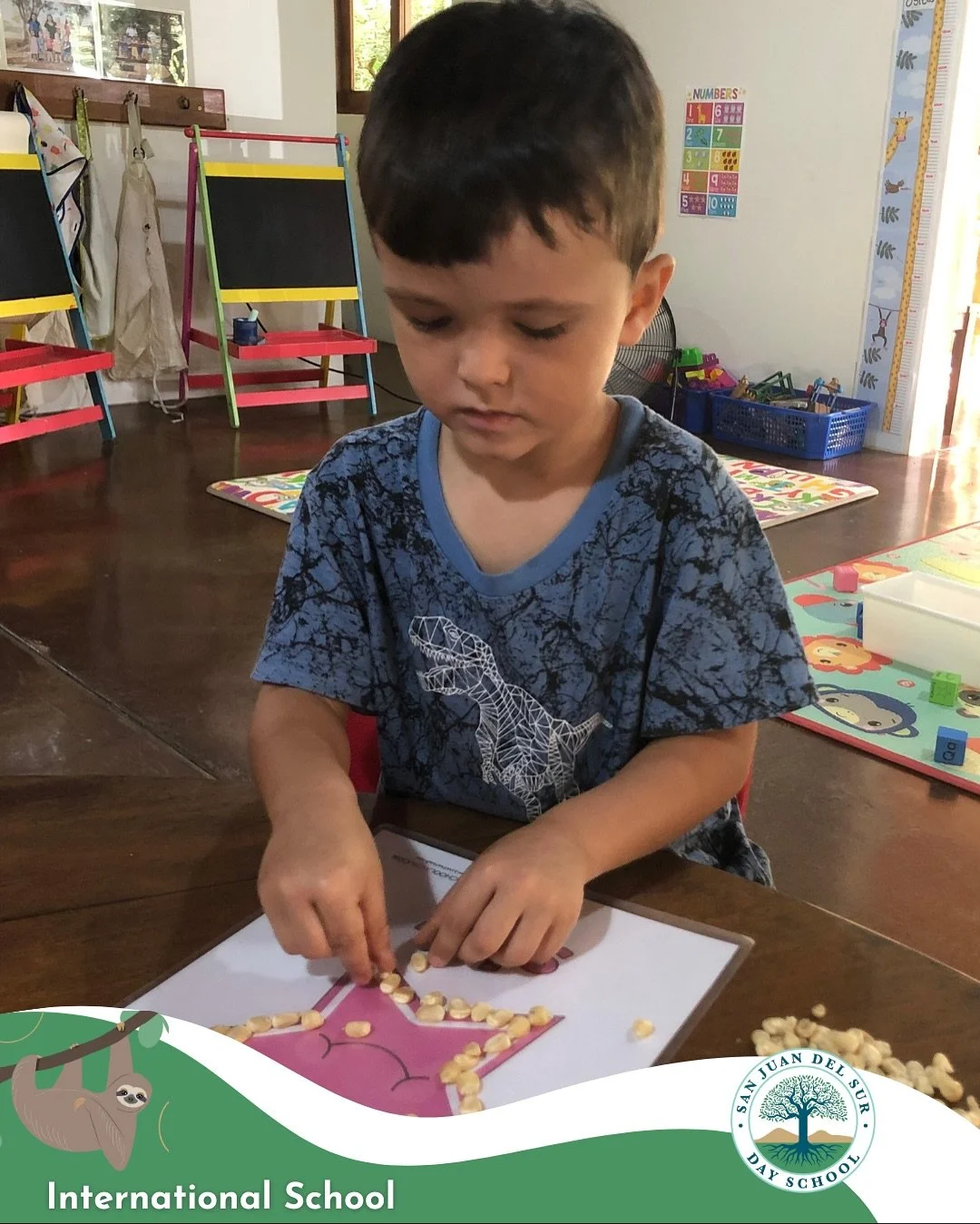 Learning shapes with natural materials 🍂🧠Preschool (Ositos) explored a sensory activity that supported creativity, motor skills, and early math concepts.

👉 Swipe to see their learning in action!

#SJDSDaySchool #sensoryplay #earlychildhood #presc