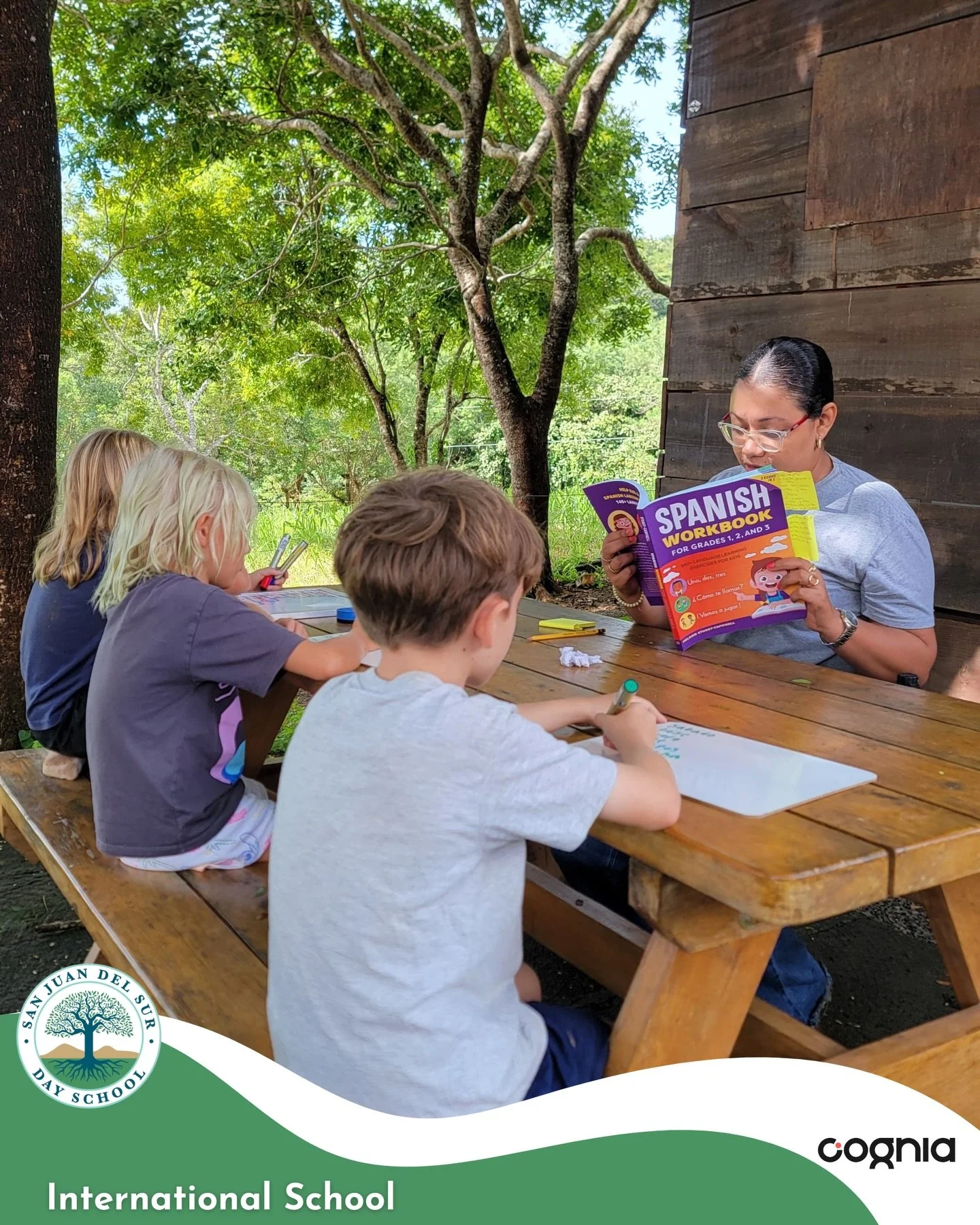 If you walk into Grade 3 during Spanish class, you&rsquo;ll see kids practicing little conversations, solving tasks together, and getting lost in their books. It&rsquo;s learning that feels natural; real situations, real language, real growth. 🌿📒

