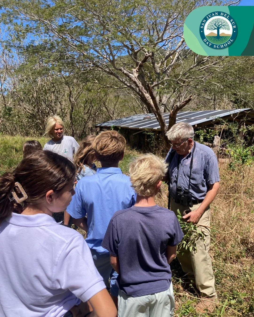 So grateful to welcome Eric Olson, retired professor from Brandeis University, back this week! 

Our sixth graders visited the reforestation site where they planted trees with him two years ago and were able to see firsthand how their efforts are gro