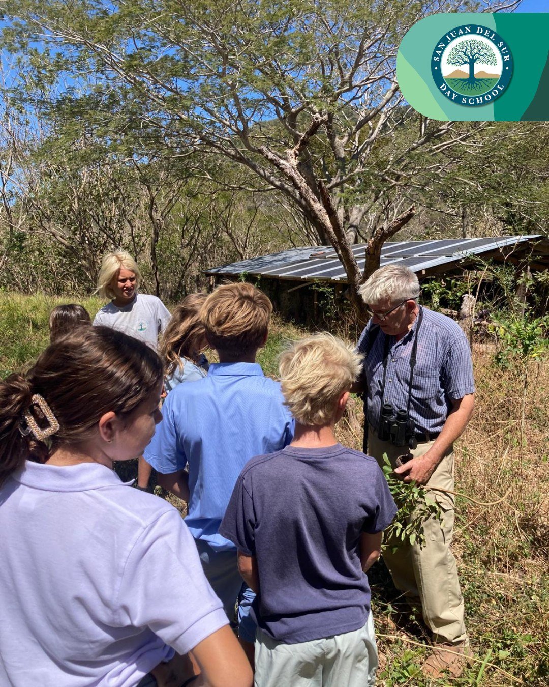 So grateful to welcome Eric Olson, retired professor from Brandeis University, back this week! 

Our sixth graders visited the reforestation site where they planted trees with him two years ago and were able to see firsthand how their efforts are gro
