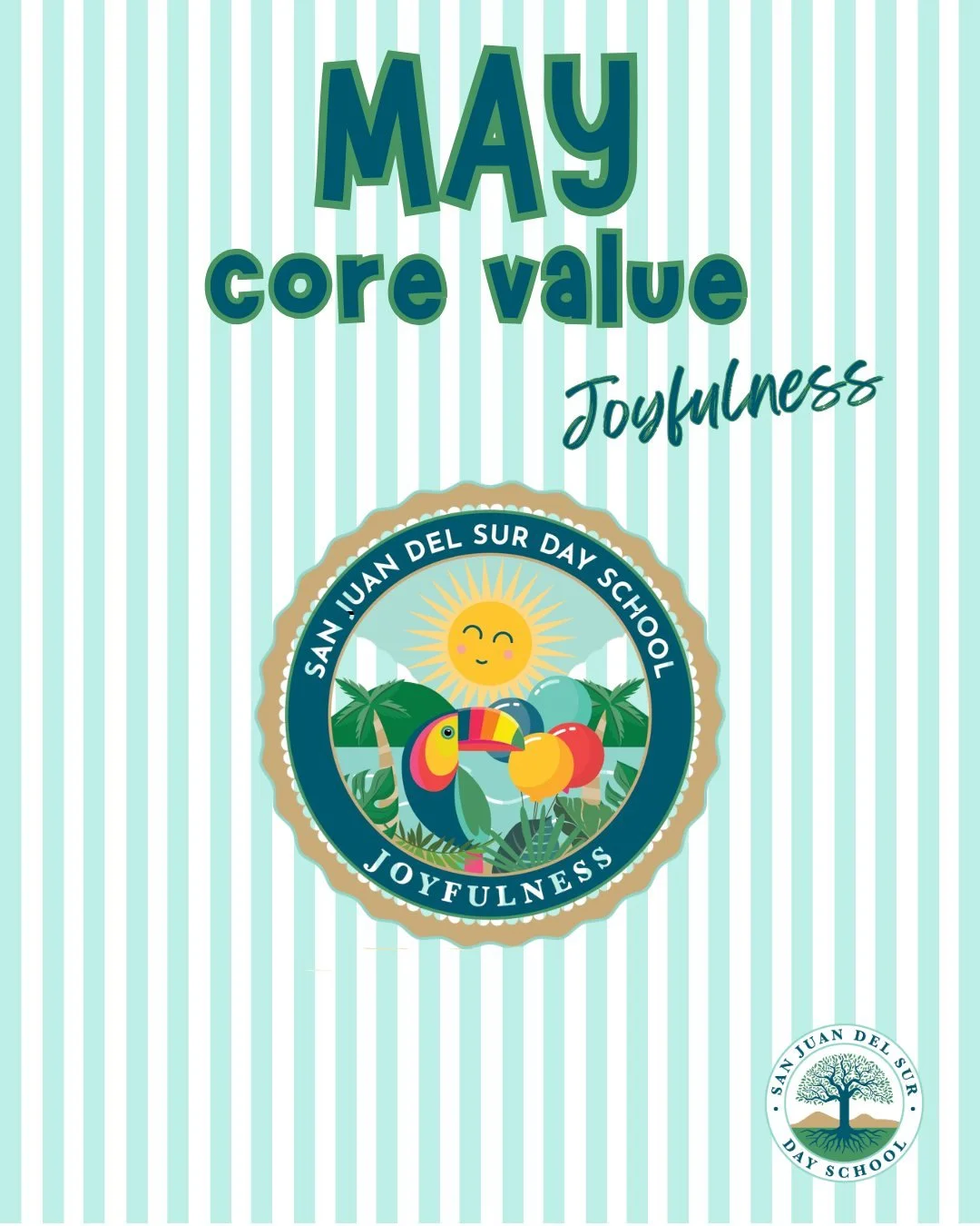 Core Value of the Month: Joyfulness

This month, we focus on our core value of Joyfulness by choosing positivity, gratitude, and enthusiasm in our daily lives. Through kindness, optimism, encouragement, and appreciation for the moments we share toget