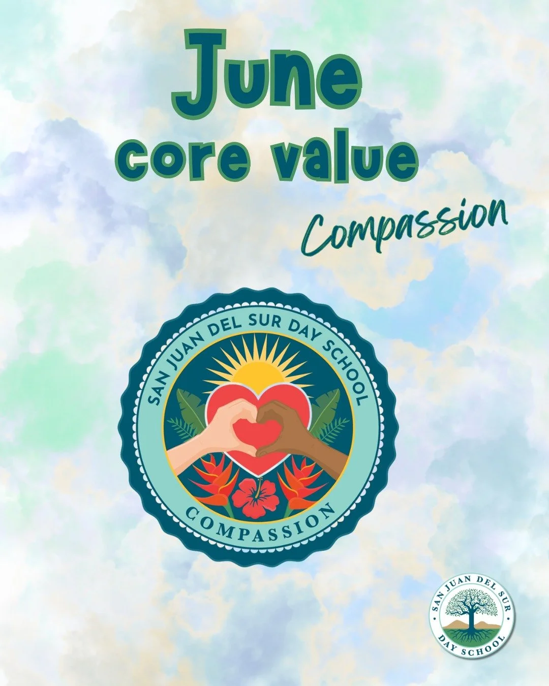 Core Value of the Month: Compassion

This month, we focus on our core value of Compassion by showing kindness, empathy, and understanding toward others. Through caring actions, respect, patience, and a willingness to help those in need, we strengthen