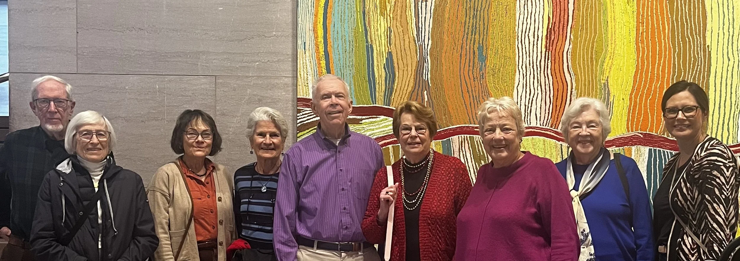 Enjoying "The Stars We Do Not See" aboriginal art exhibit at the National Gallery!