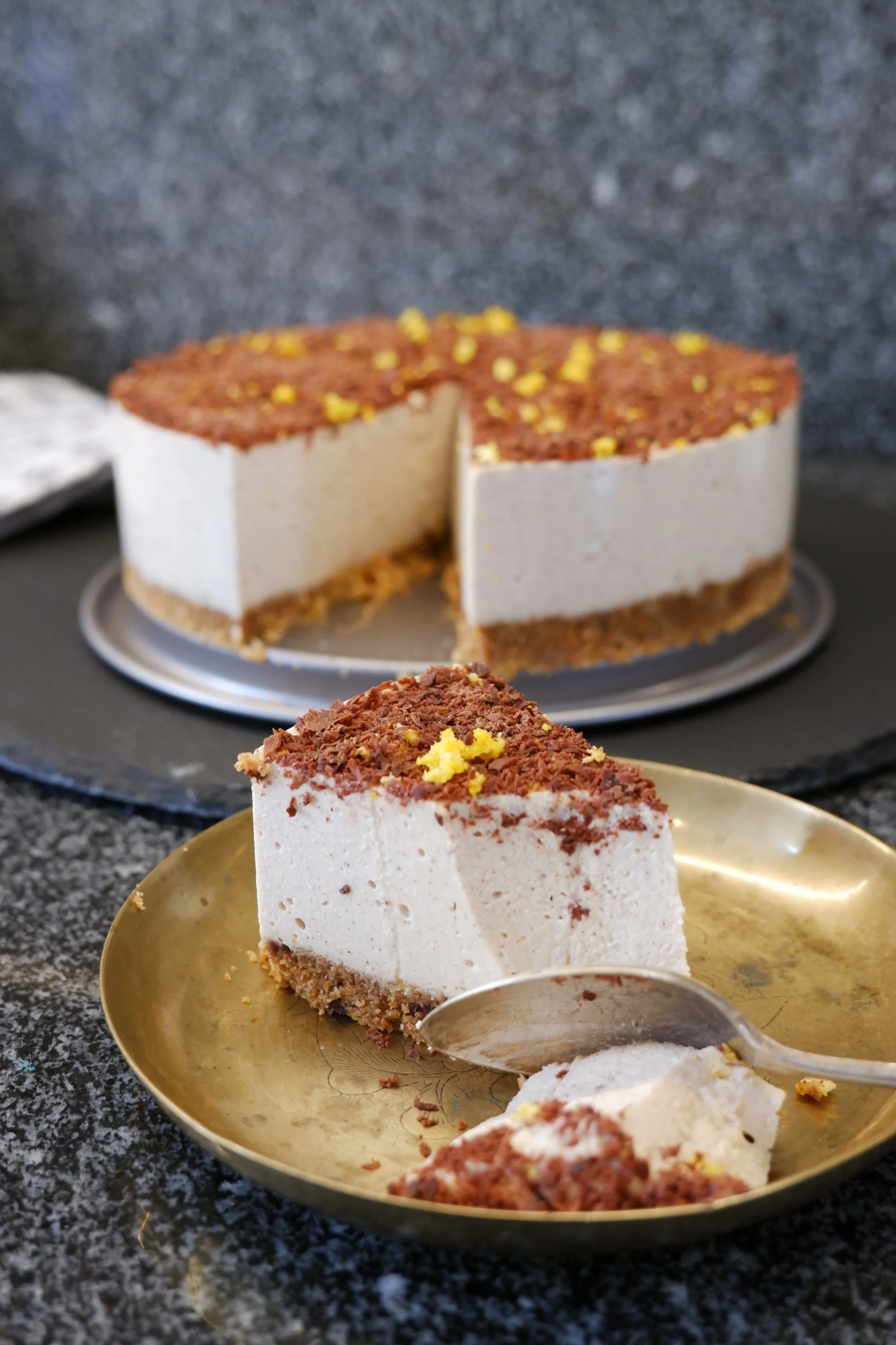 Spicy Vegan Christmas Cheesecake