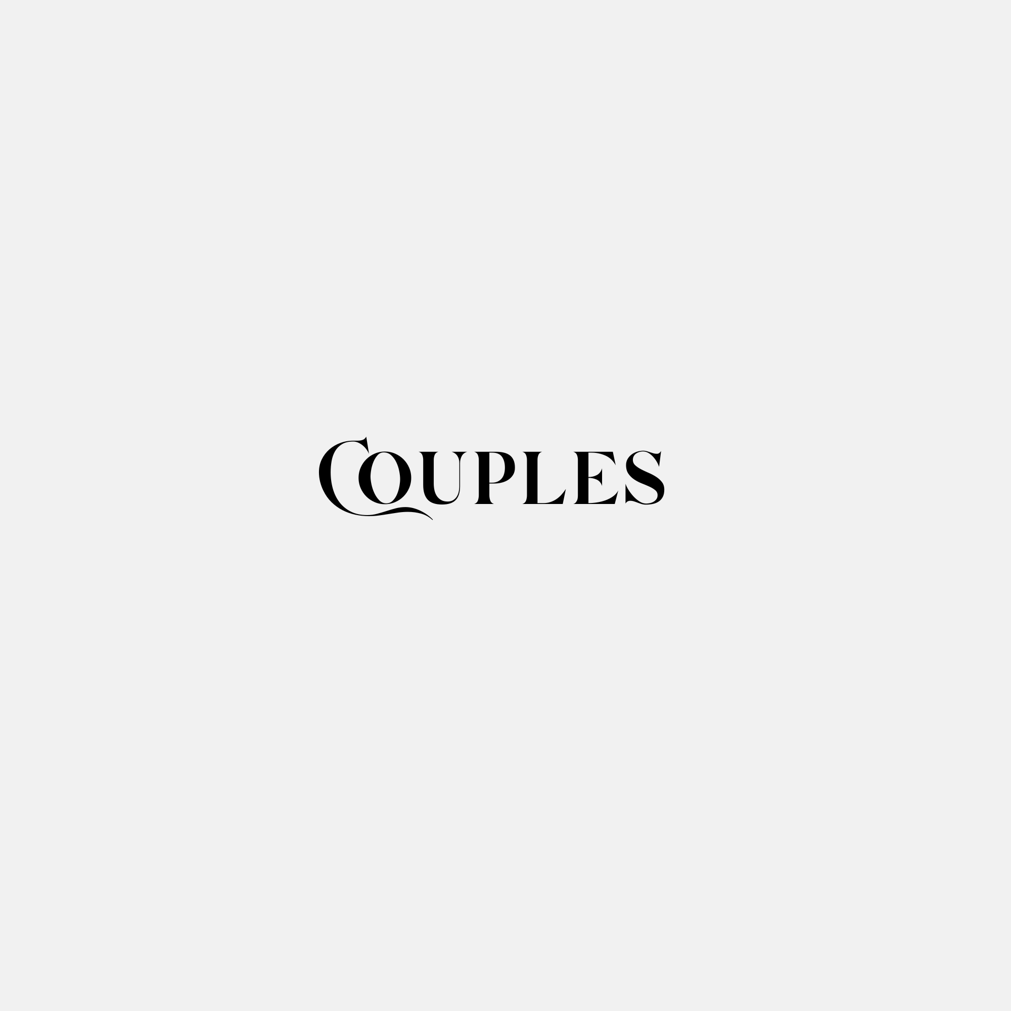 The text 'Couples' in black serif font on a white background.