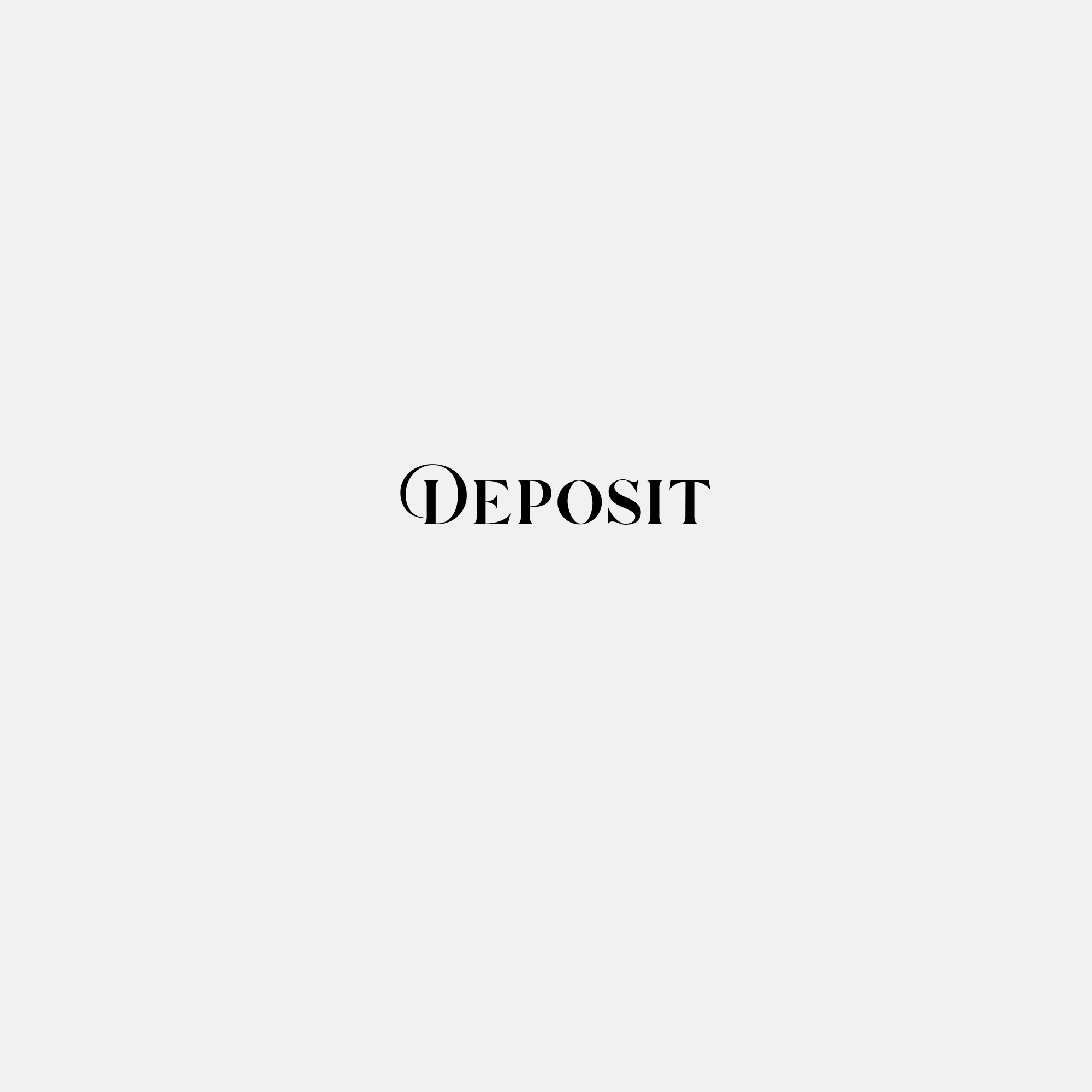 Bank deposit slip with the word "DEPOSIT" in large black letters at the bottom.