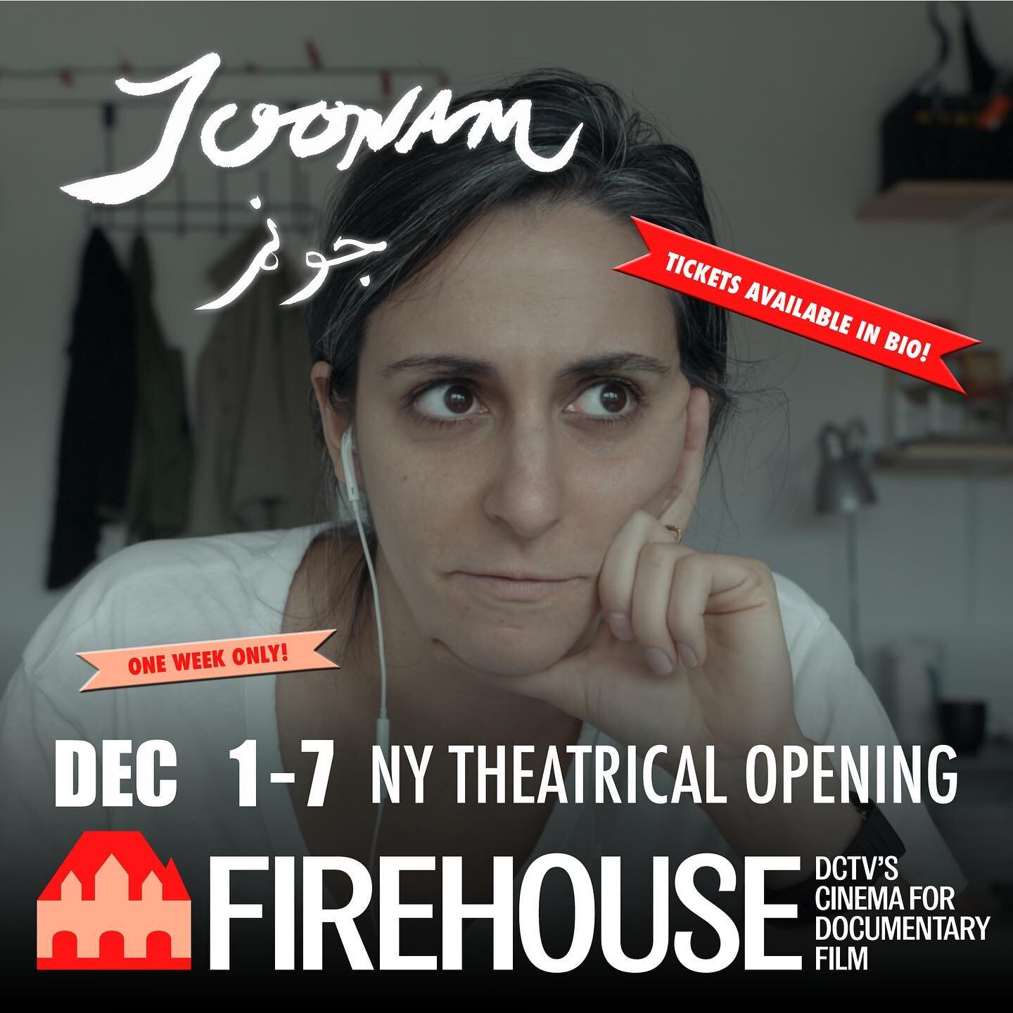 NEW YORK Joonam opens theatrically @dctvny on Dec 1, 2023! 🍿We will be running for ONE WEEK ONLY, so catch the film while you can! 🎟️ Tickets are on sale now (link in bio). ✨Stay tuned for more news about the exciting guests we have lined up for ou