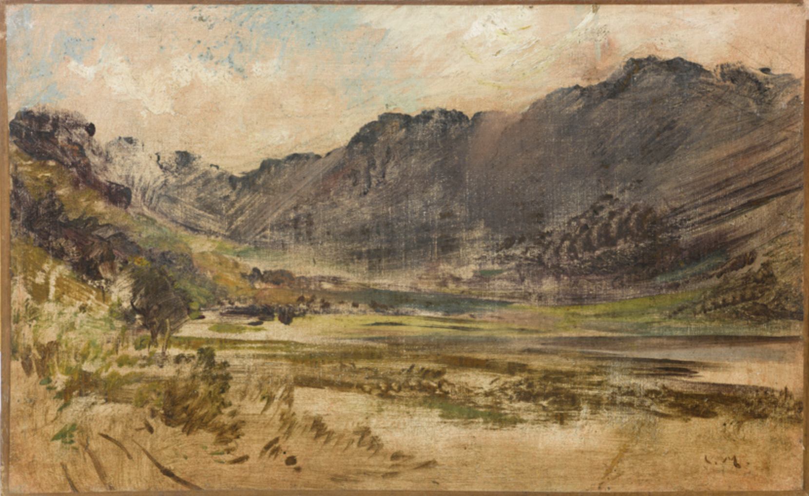 Anonyme, Paysage de montagnes, between 1875 and 1900