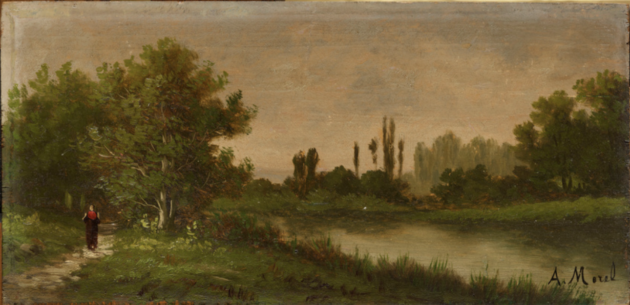 A. Morel, Bord de rivière, between 1848 and 1914
