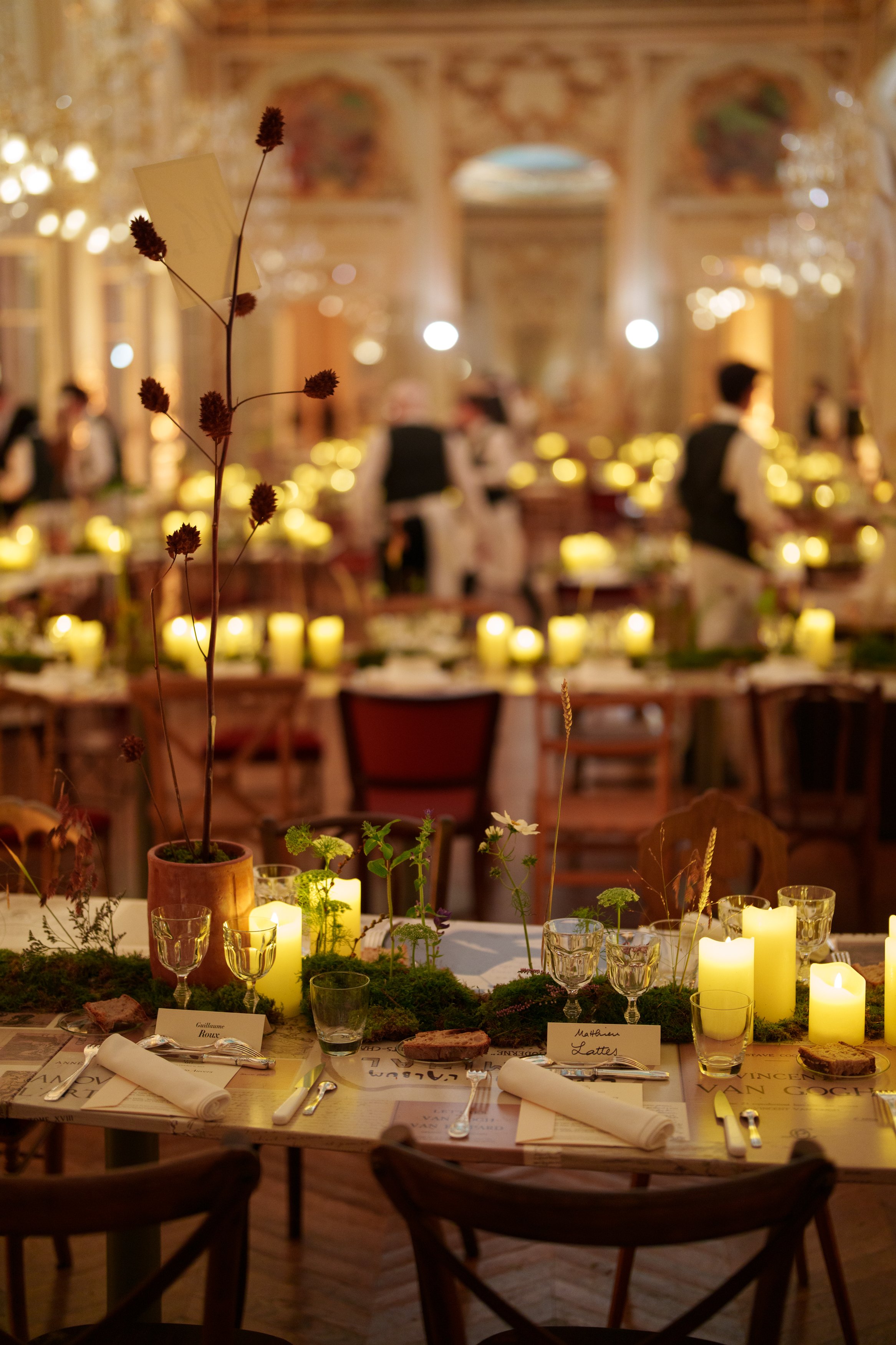 The dining room minutes before the Gala dinner. Photo: Francois-Xavier Watine, WebStyleStory