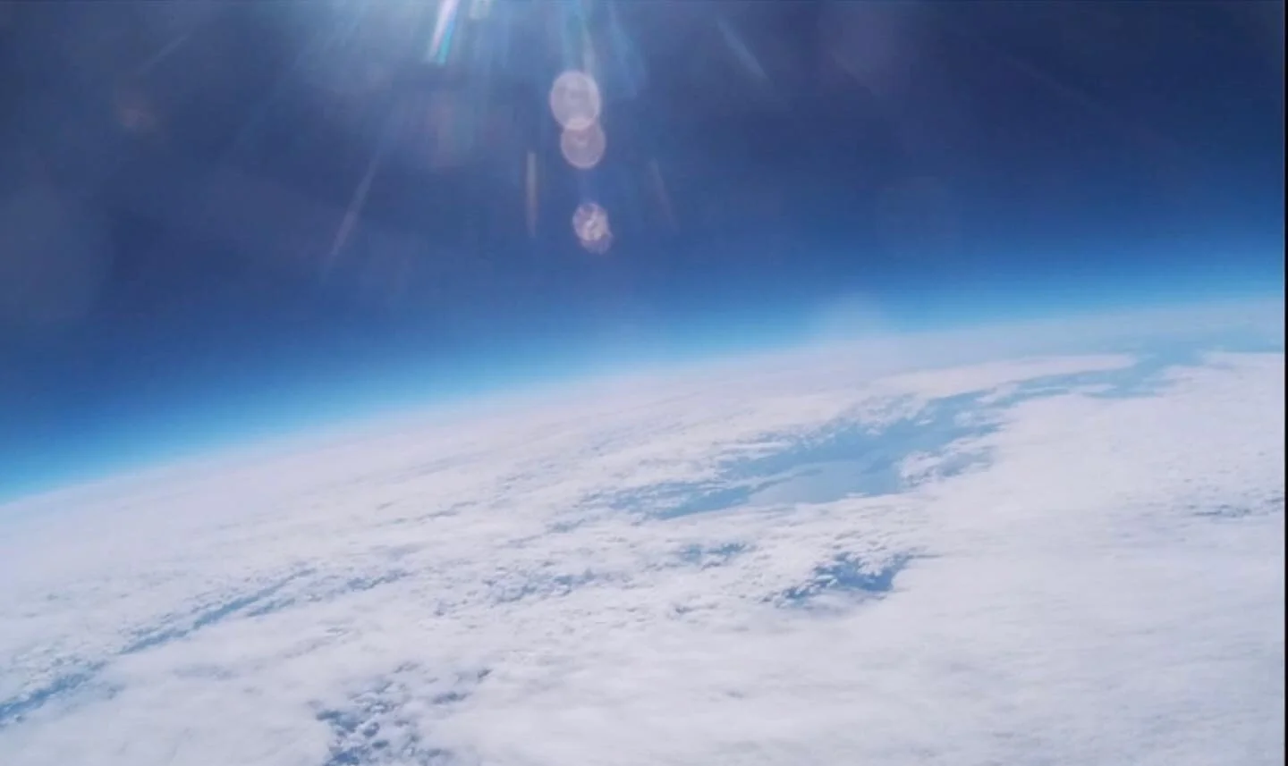 I am proud to share a photo taken by a device under my supervision during my collaboration with NASA and UMD on a high altitude balloon project. The project's primary focus was the analysis of atmospheric environments. It was an incredible experience