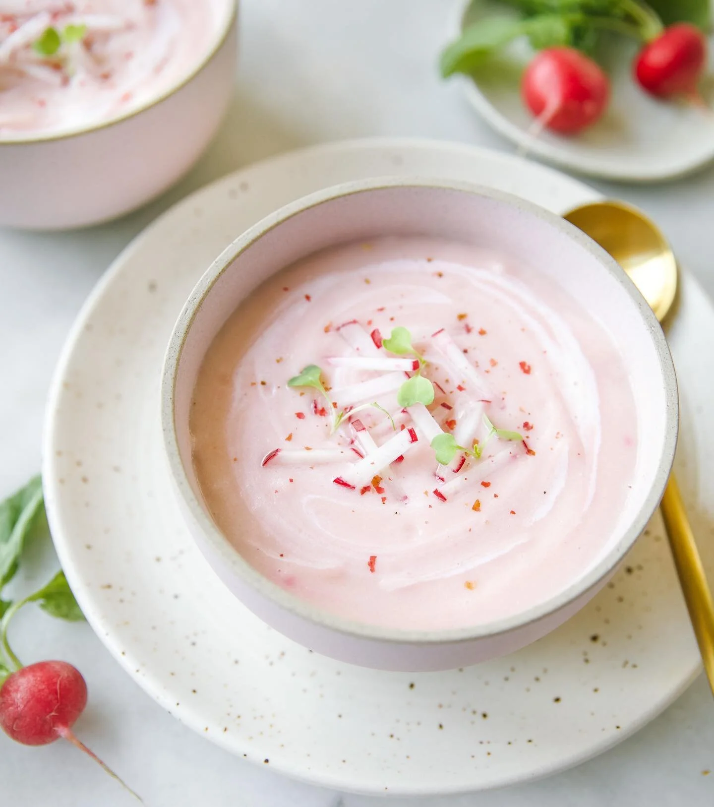Radish soup might not sound like your first choice on the menu, but take one spoonful and I promise you&rsquo;ll change your mind. Recipe in the latest issue. 😘