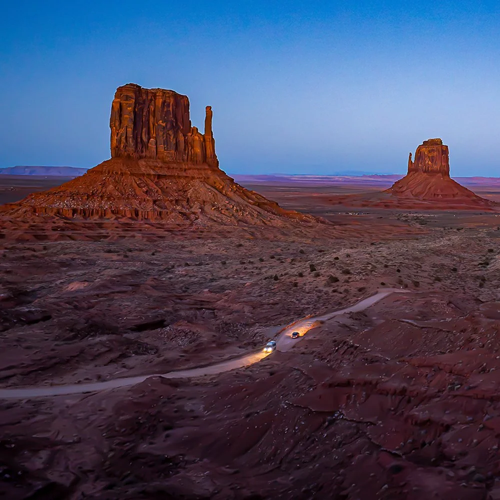 Blue Hour at the Mittens of Monument Valley